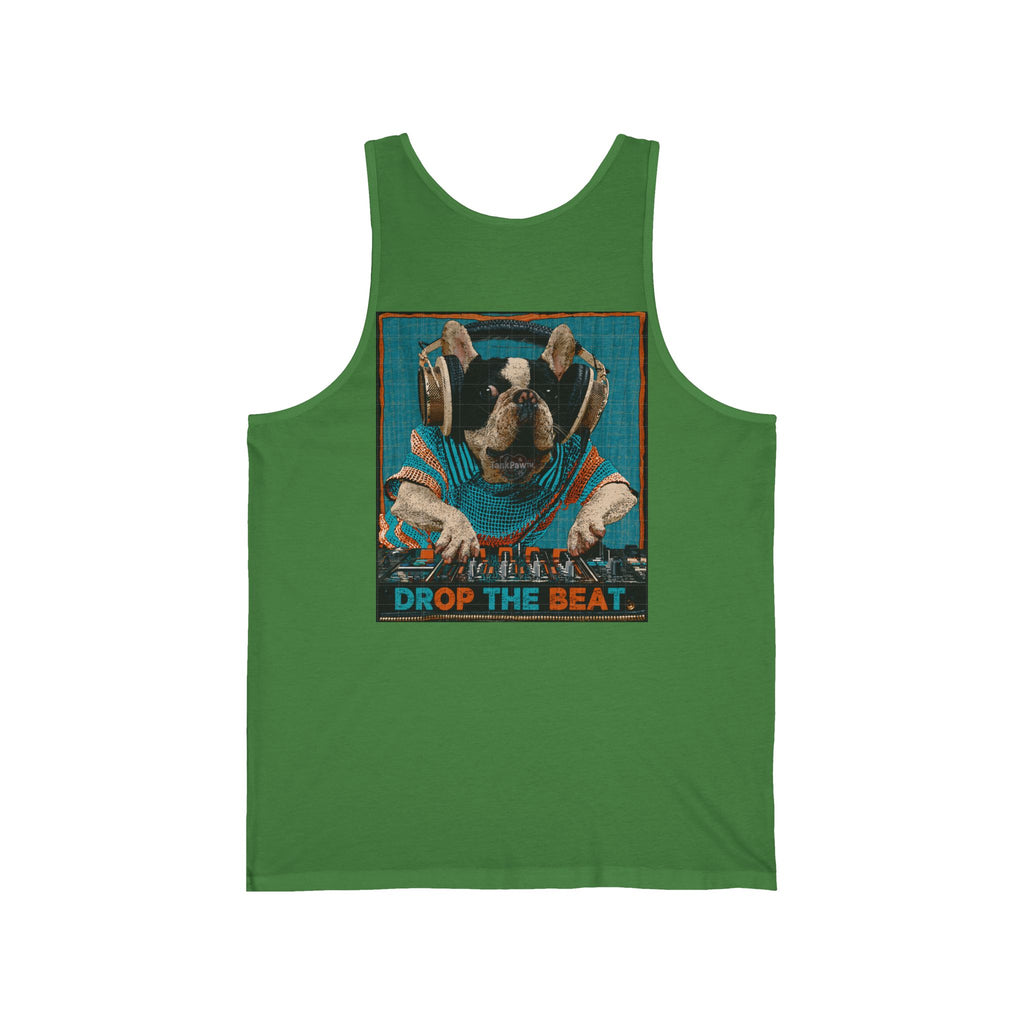 DJ Monkey 'Drop the Beat' Tank Top – Retro Music Festival Graphic