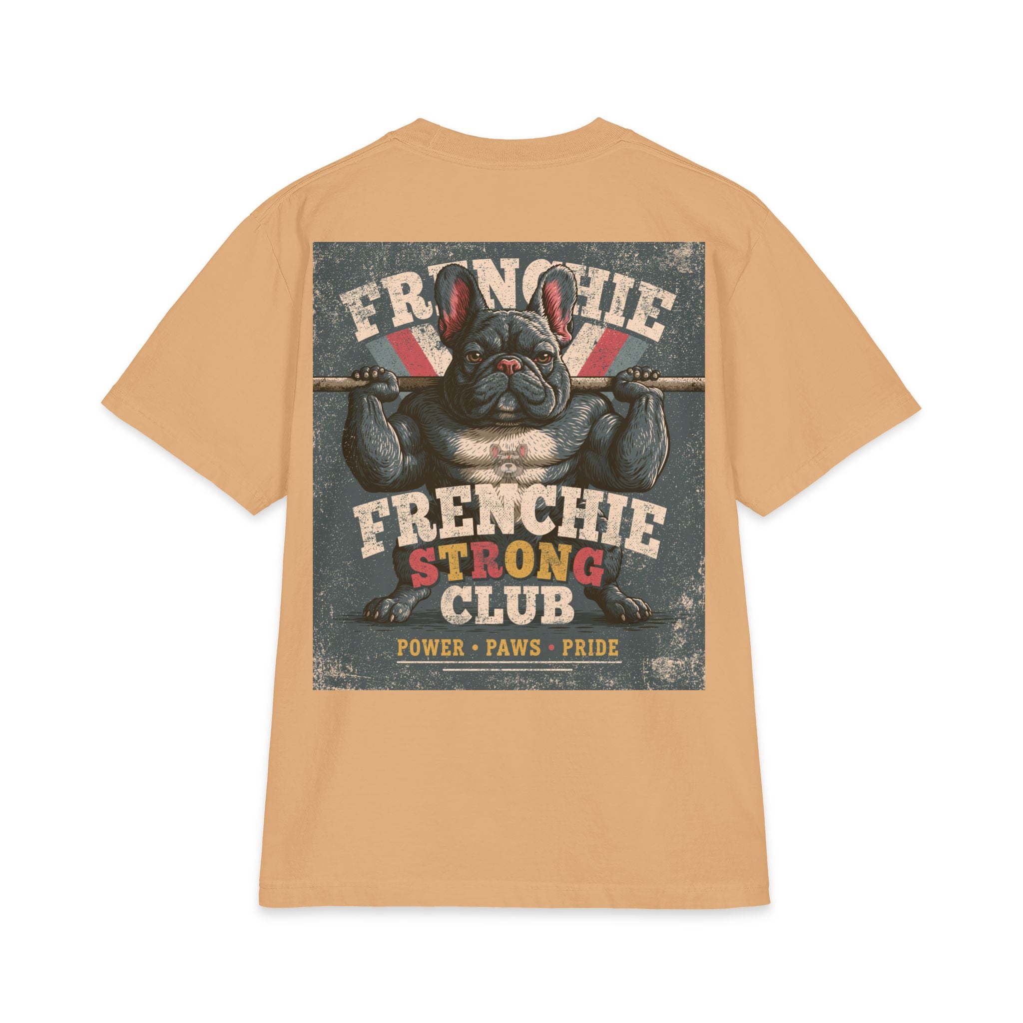 Frenchie Gains T-Shirt – Funny Muscle Dog Workout Shirt