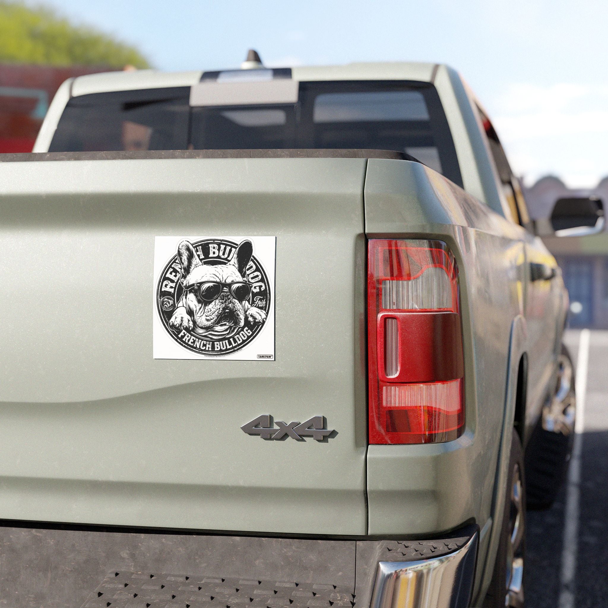French Bulldog Car Magnet – Frenchie Dad Premium Dog Lover Decal | Funny Pet Owner Vehicle Sticker | TankPaw