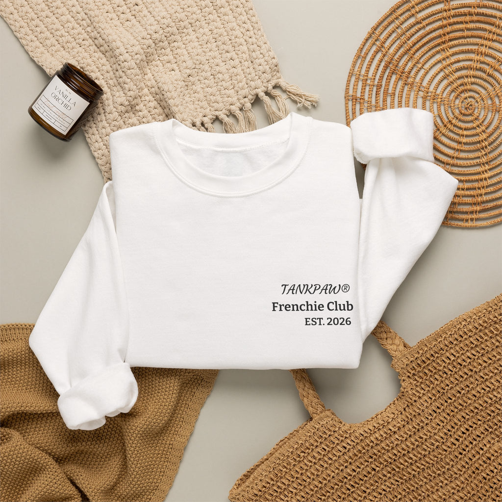TankPaw® Frenchie Strong Club Premium Sweatshirt – Vintage French Bulldog Crewneck