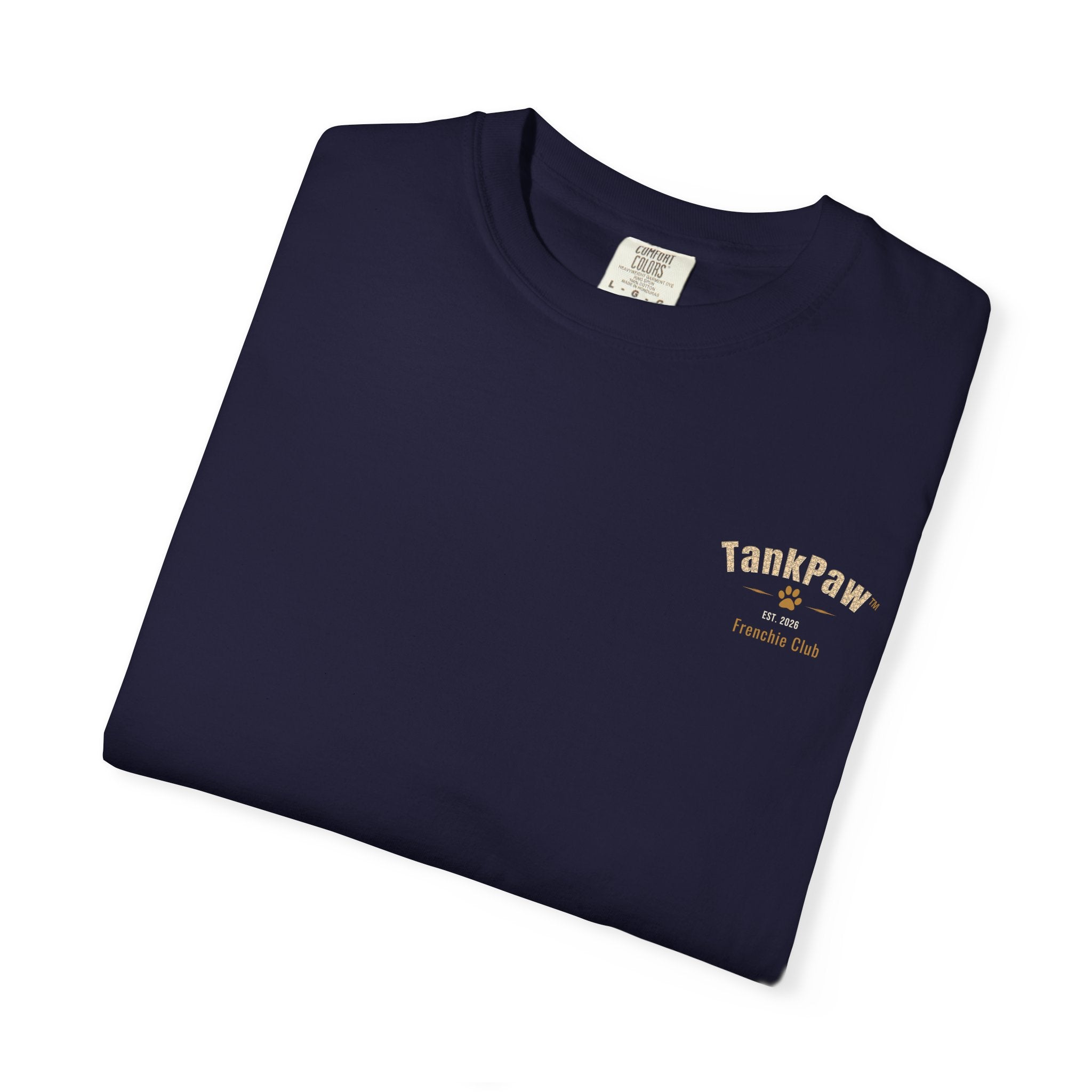 Frenchie Strong Club T-Shirt — Graphic French Bulldog Weightlifting Tee