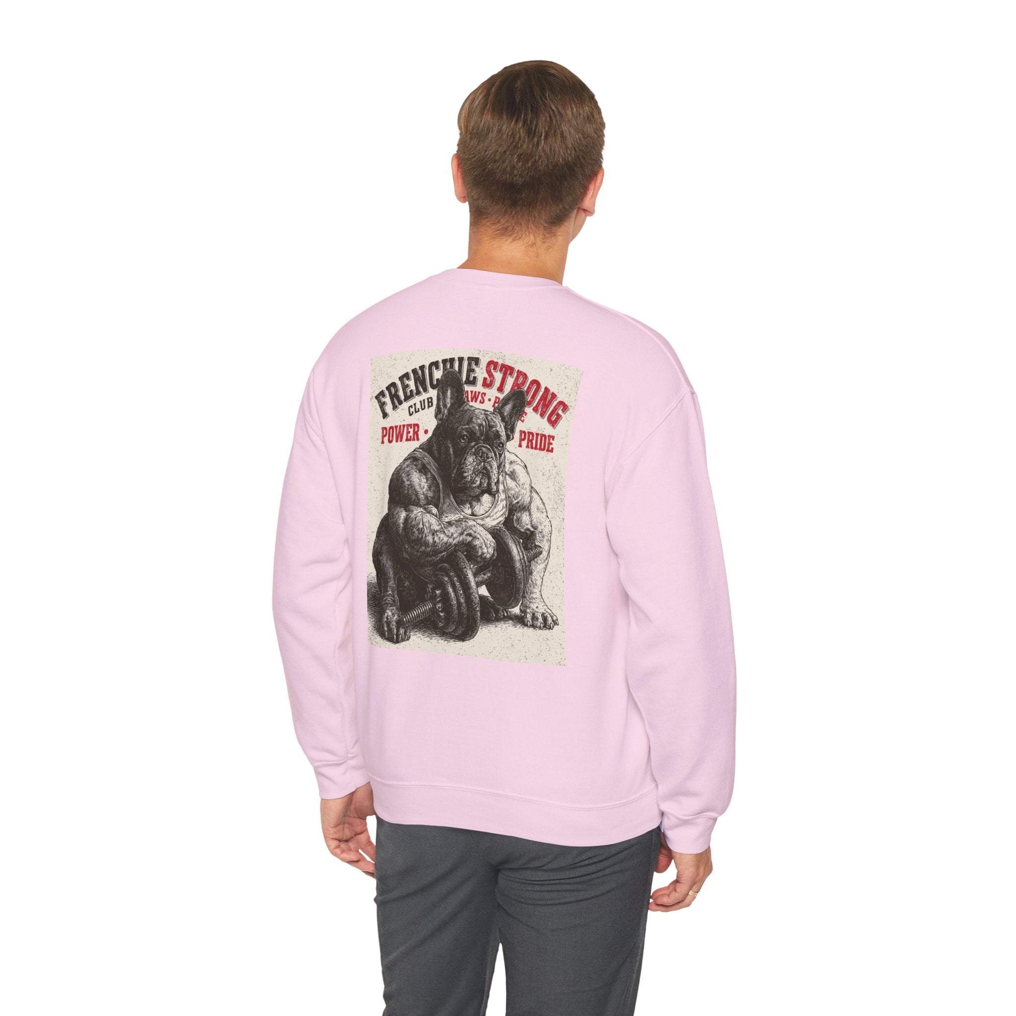 TankPaw® Frenchie Strong Club Premium Sweatshirt – Vintage French Bulldog Crewneck