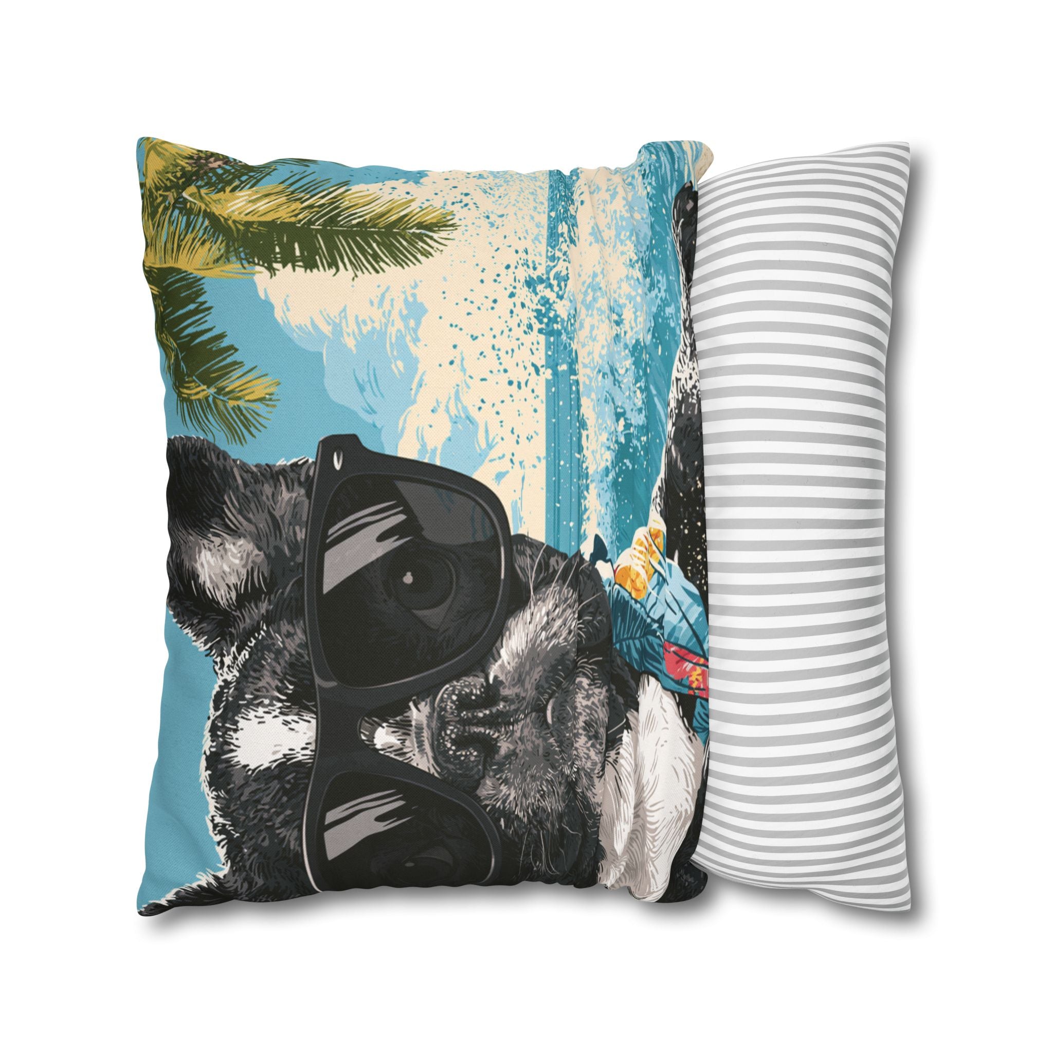 French Bulldog Throw Pillow – Cute Frenchie Decorative Cushion for Dog Lovers