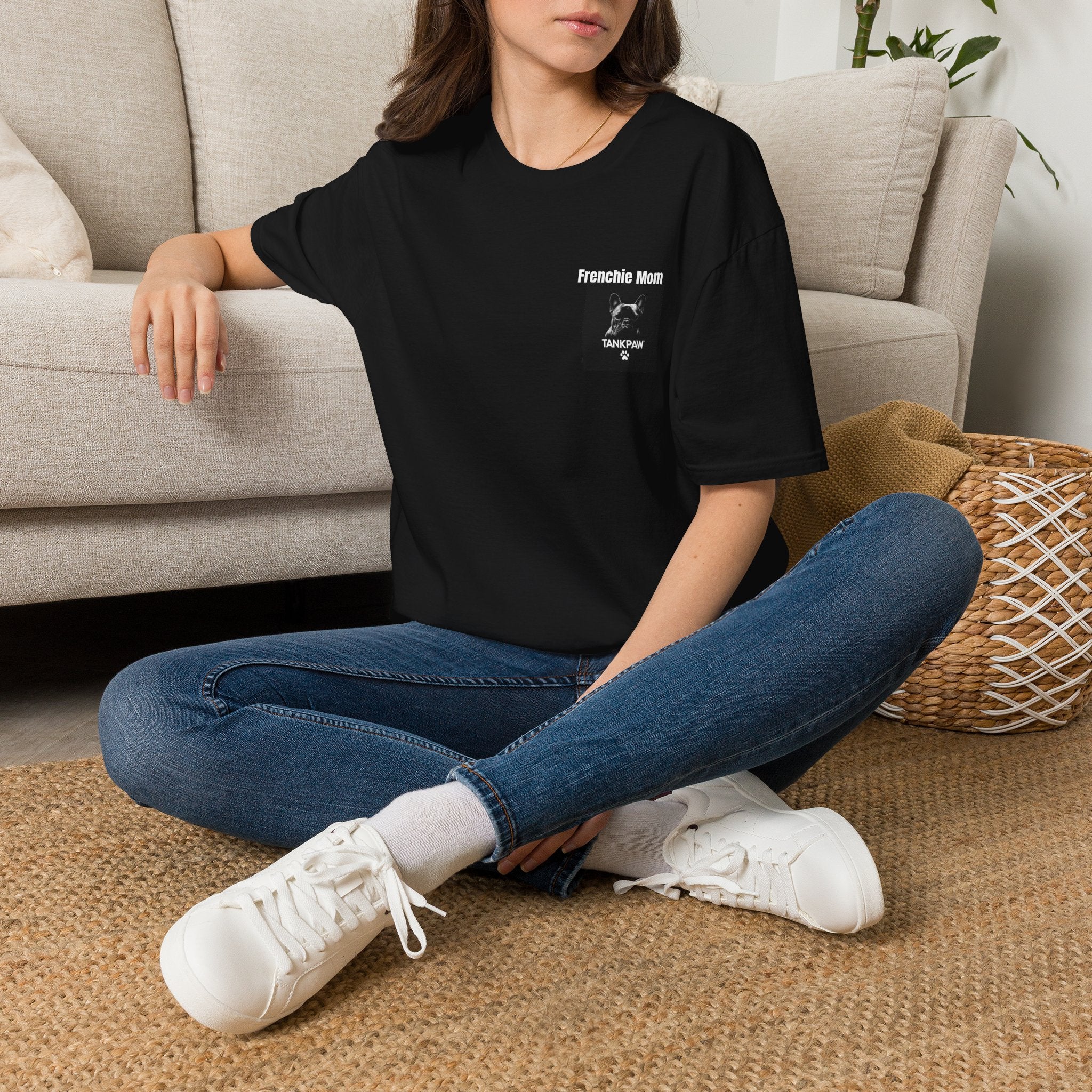 French Bulldog Mom T-Shirt | Proud Dog Mom Gift | Cute Frenchie Lover Apparel | TankPaw