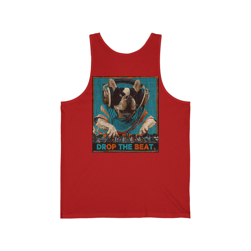 DJ Monkey 'Drop the Beat' Tank Top – Retro Music Festival Graphic