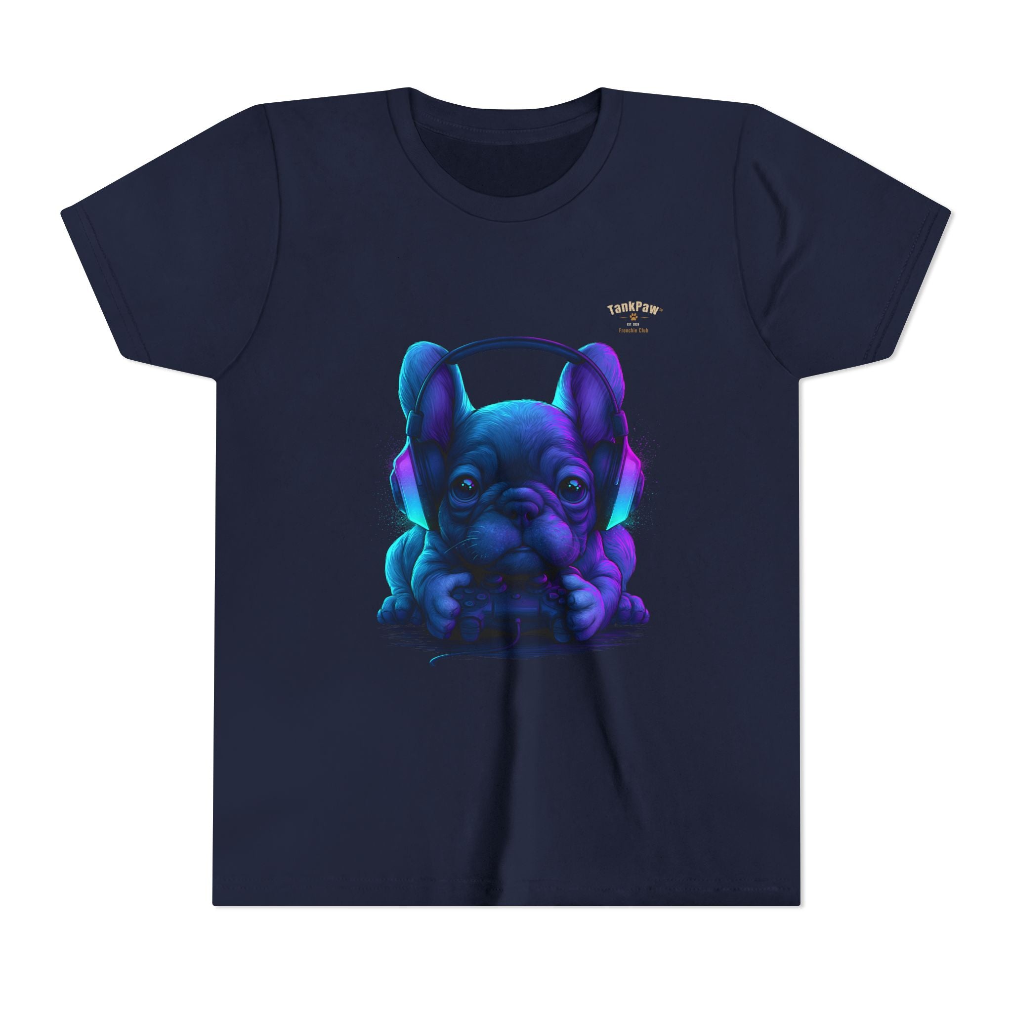 Youth French Bulldog Graphic T-Shirt – Cool Frenchie Tee for Kids & Teens
