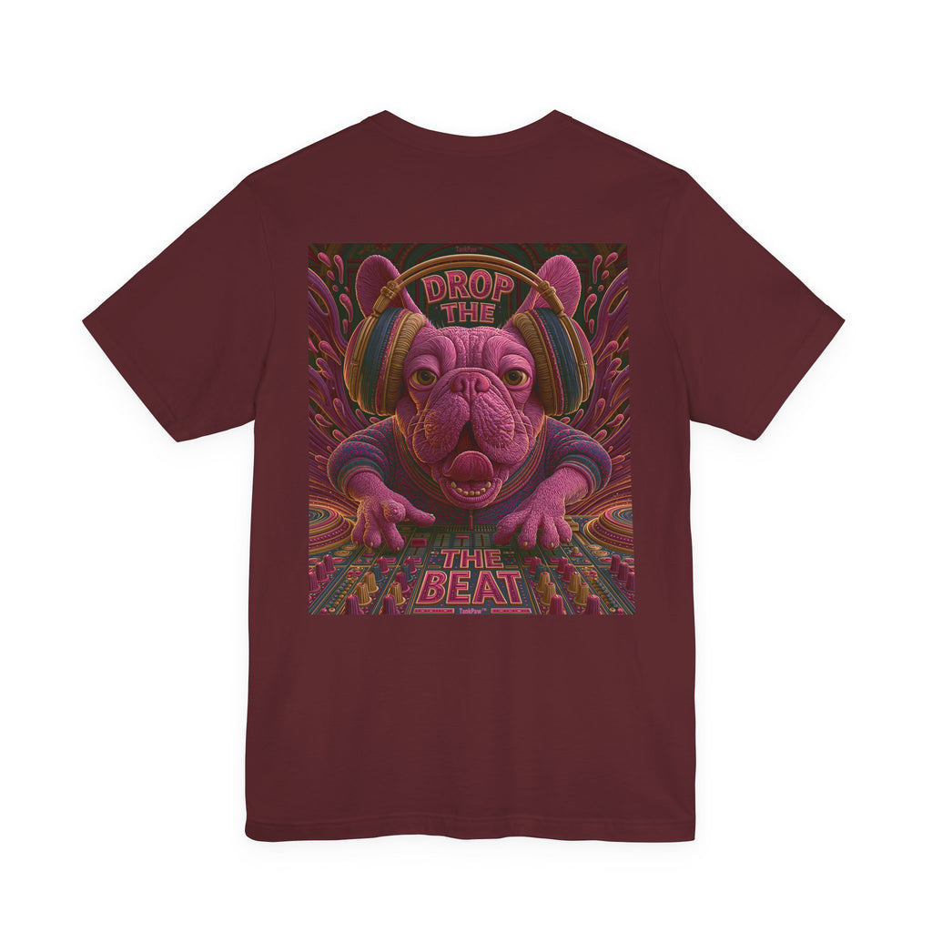 Electric French Bulldog T-Shirt – Neon DJ Dog Shirt for Music Lovers