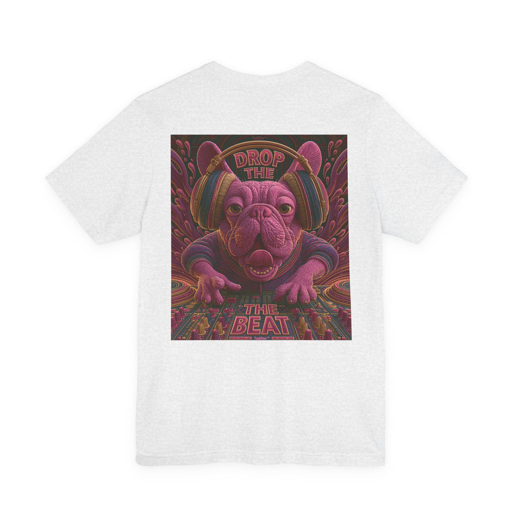 Electric French Bulldog T-Shirt – Neon DJ Dog Shirt for Music Lovers