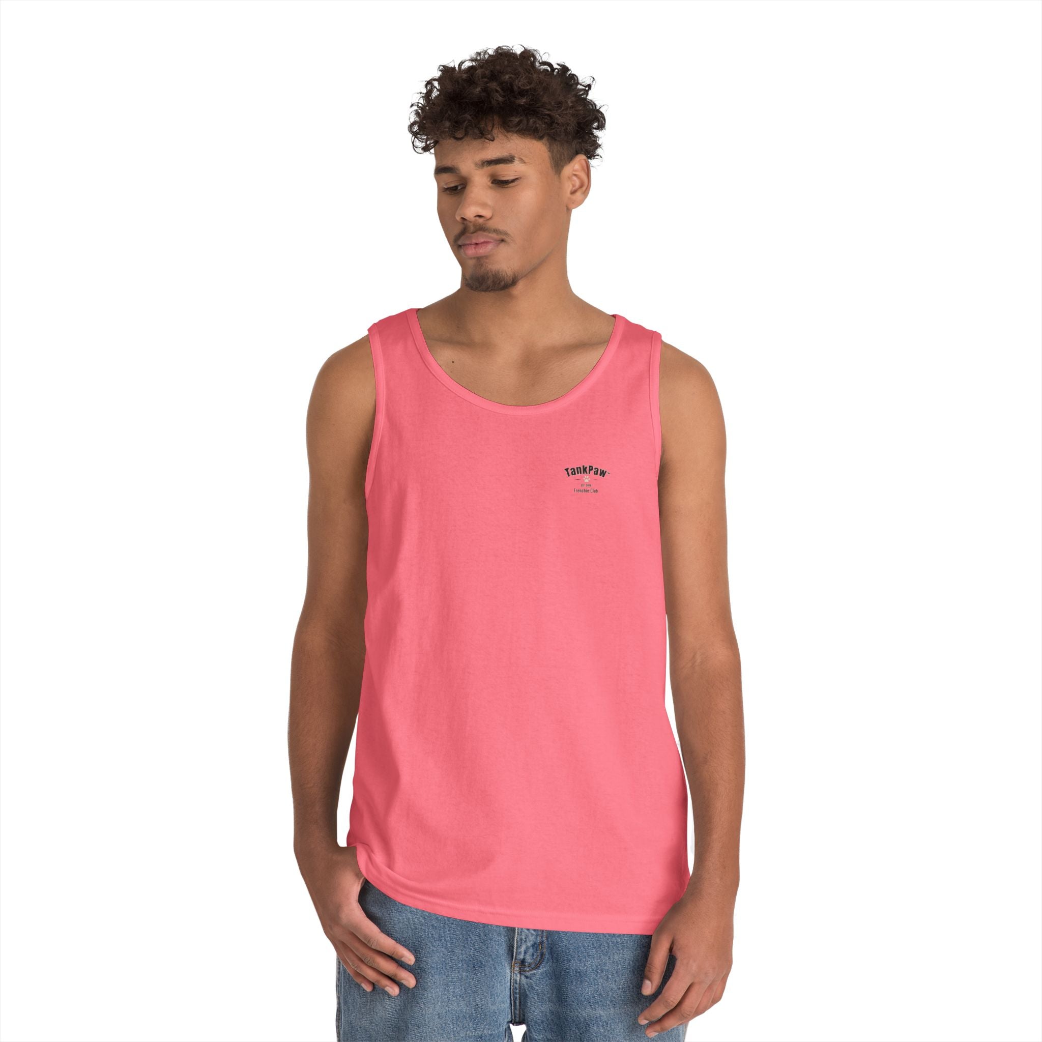 DJ Dog Tank Top - "Drop The Beat" Graphic Music Lover Tank