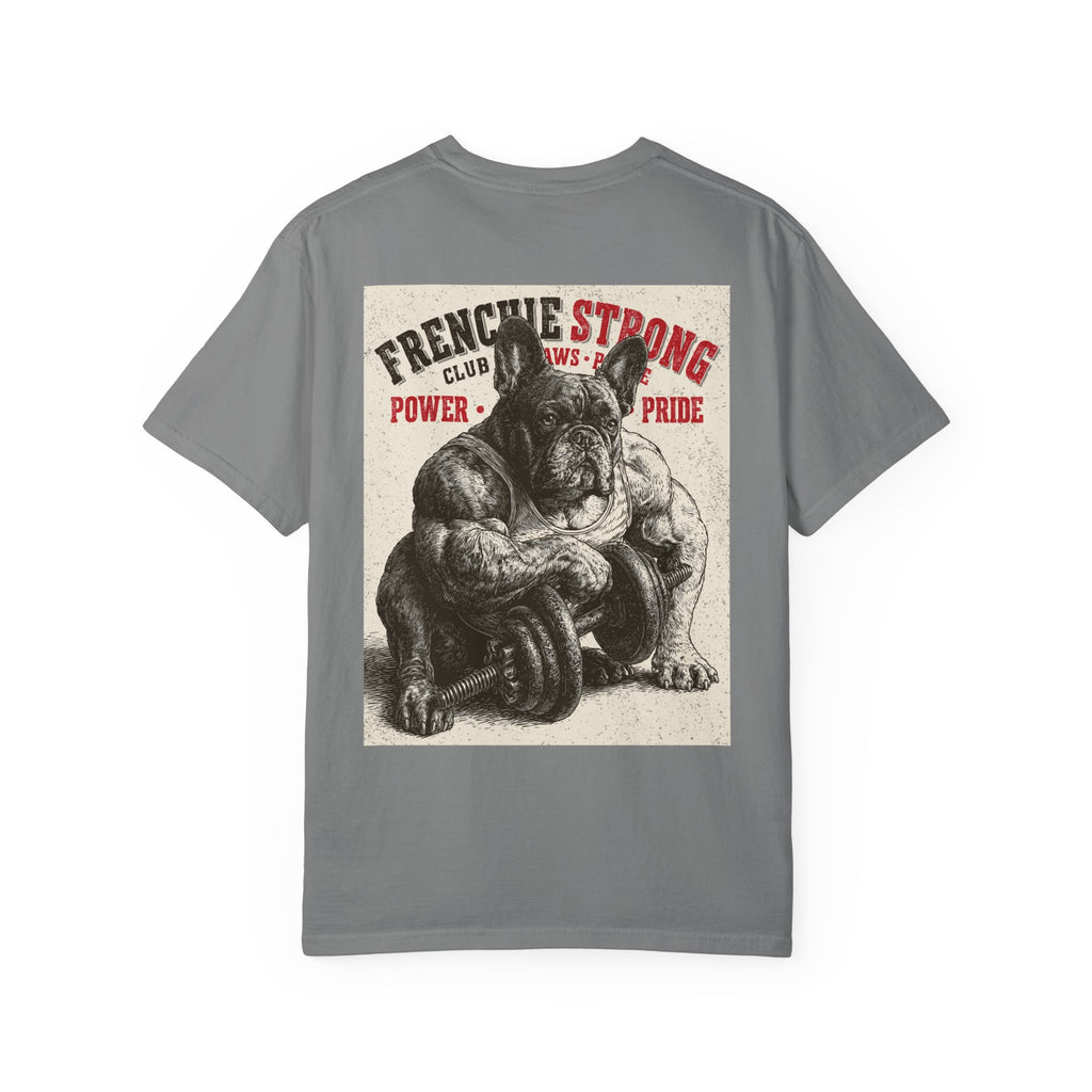 TankPaw® Frenchie Strong Club Premium T-Shirt – Vintage French Bulldog Graphic Tee