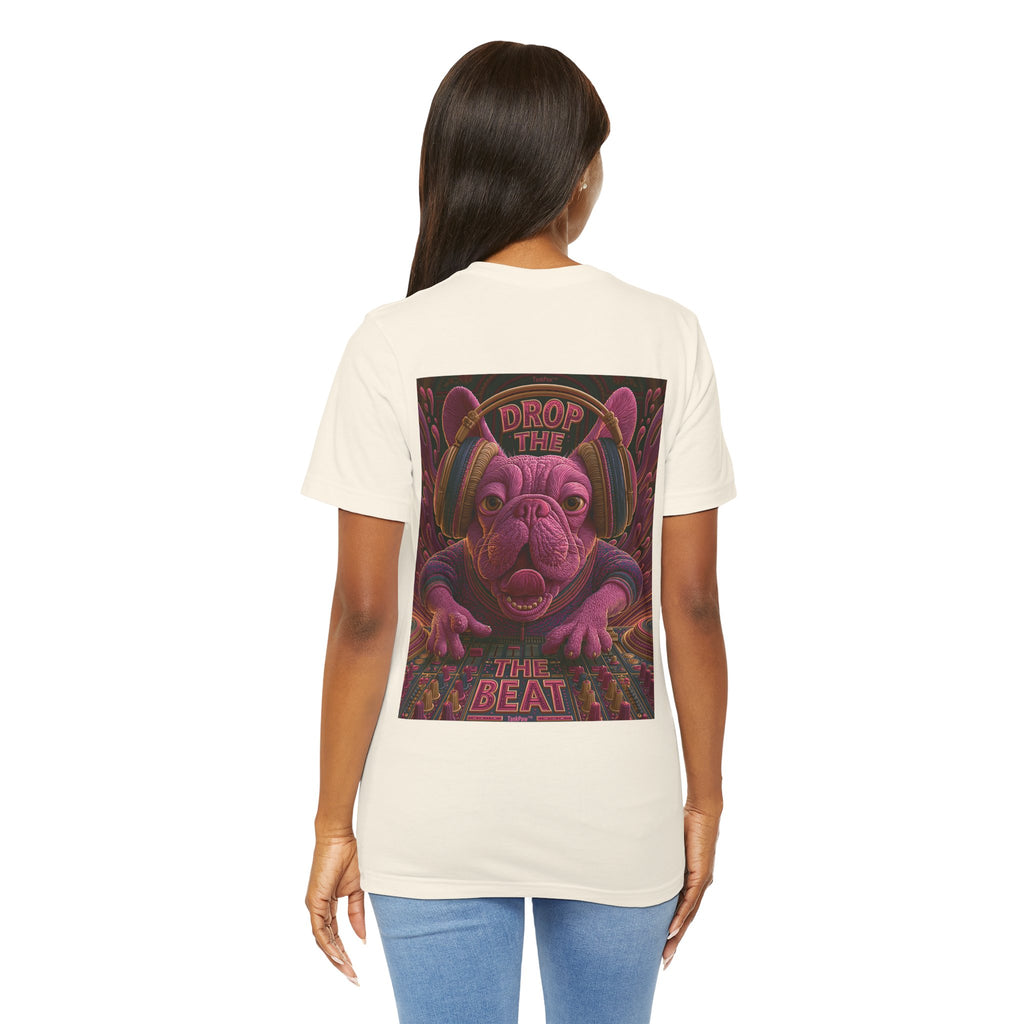Electric French Bulldog T-Shirt – Neon DJ Dog Shirt for Music Lovers