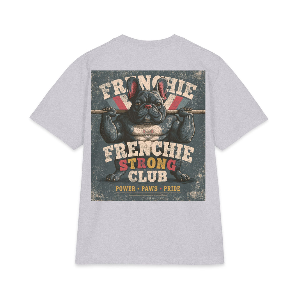 Frenchie Gains T-Shirt – Funny Muscle Dog Workout Shirt