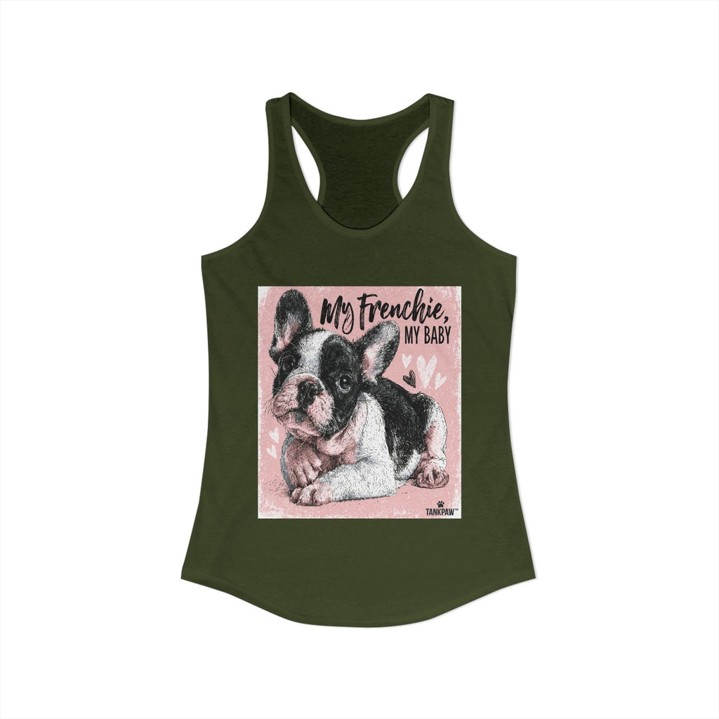 Frenchie Mom Women's Tank Top – French Bulldog Mom Sleeveless Shirt | Cute Dog Lover Gift | TankPawFrenchie Mom