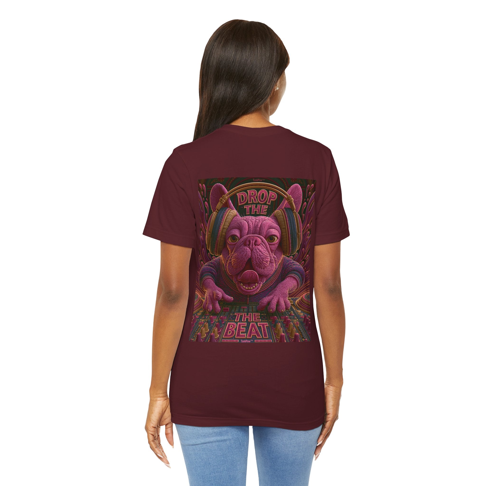 Electric French Bulldog T-Shirt – Neon DJ Dog Shirt for Music Lovers