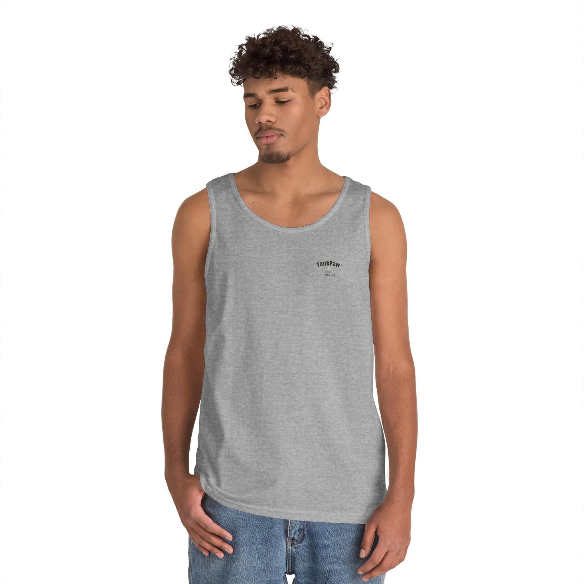 DJ Dog Tank Top - "Drop The Beat" Graphic Music Lover Tank