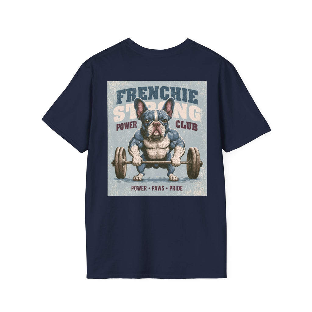 Muscle French Bulldog T-Shirt – Strong Frenchie Workout Shirt for Dog Lovers