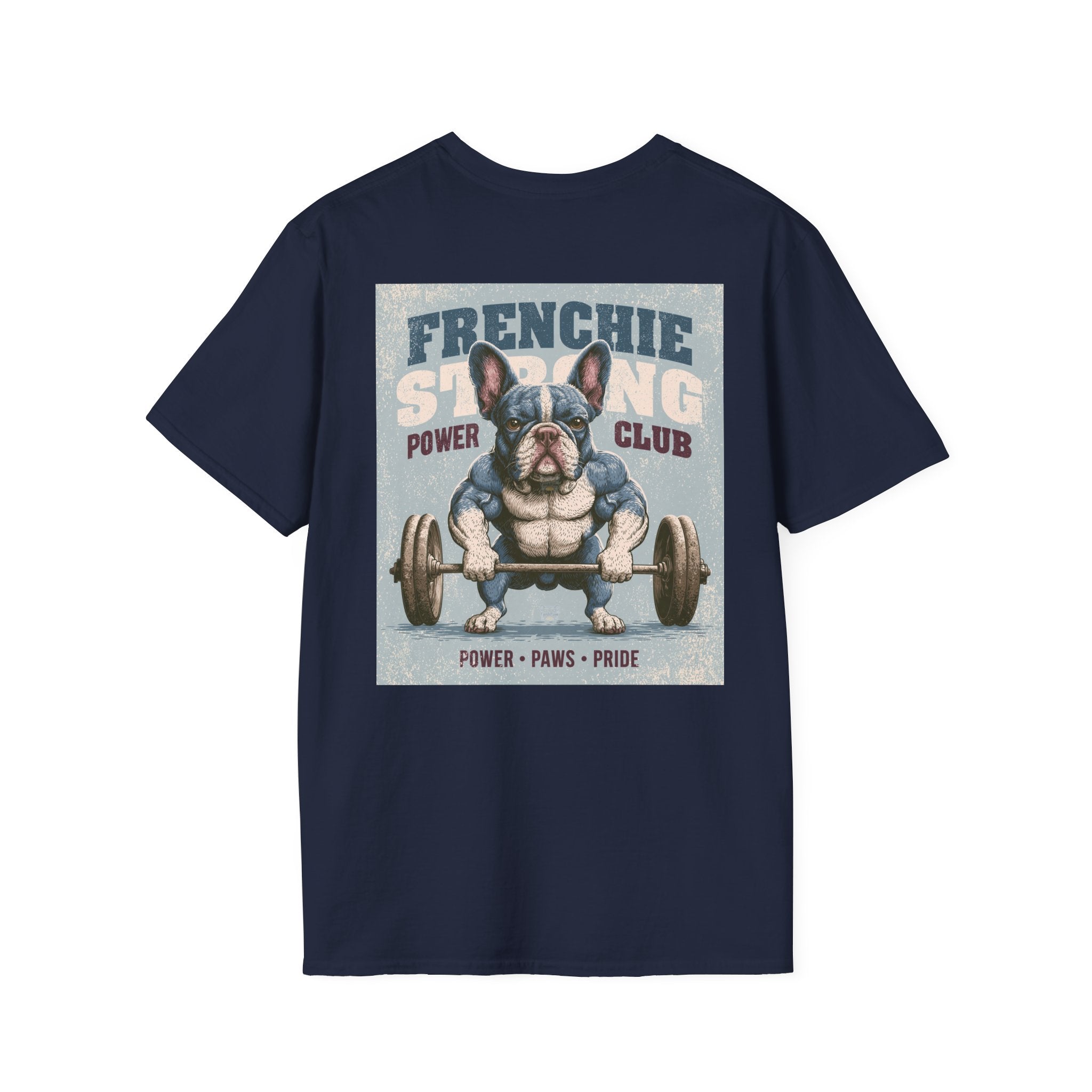 Muscle French Bulldog T-Shirt – Strong Frenchie Workout Shirt for Dog Lovers