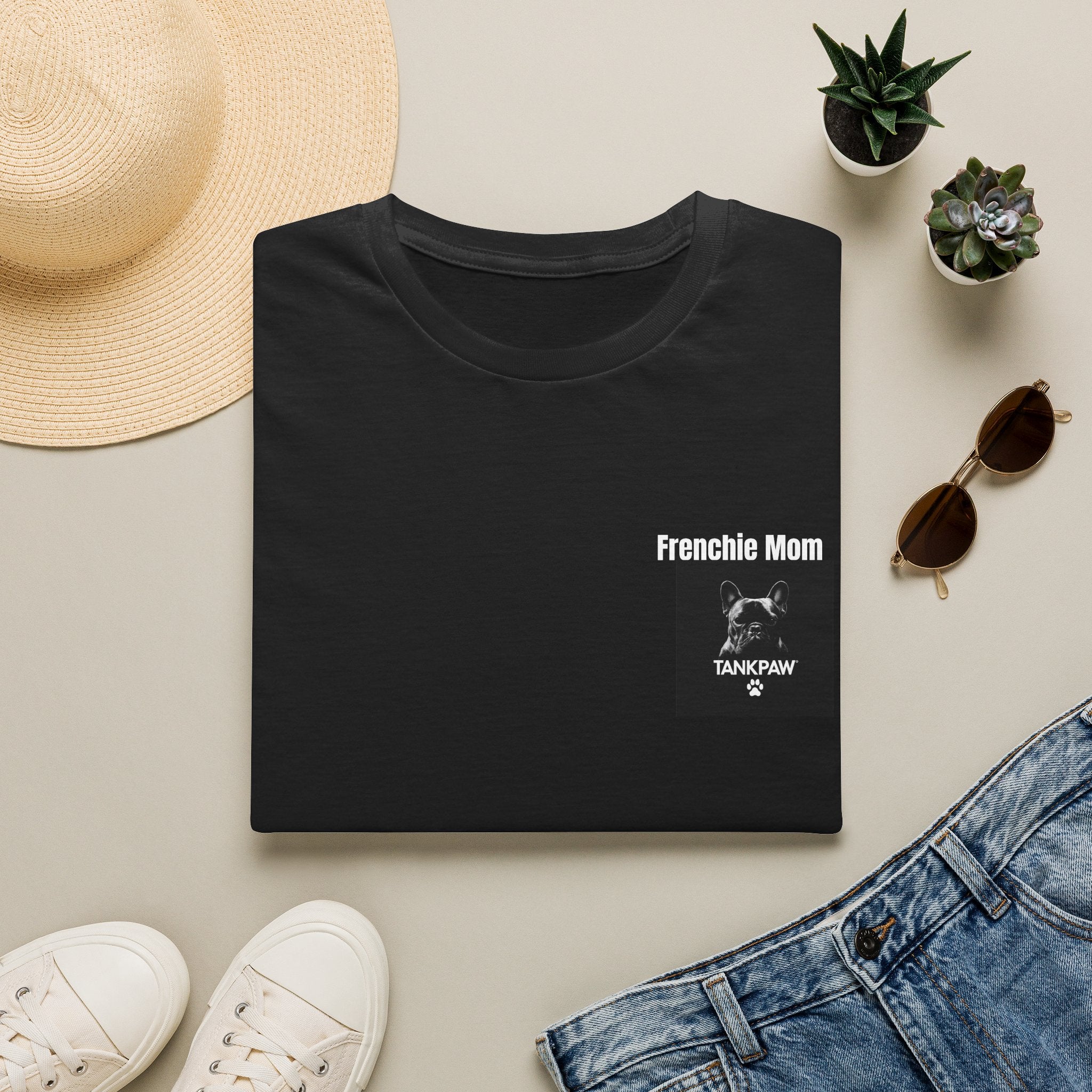 French Bulldog Mom T-Shirt | Proud Dog Mom Gift | Cute Frenchie Lover Apparel | TankPaw