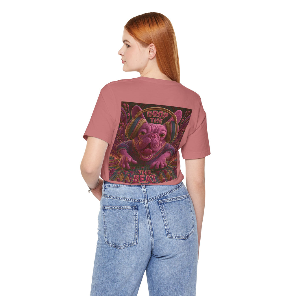 Electric French Bulldog T-Shirt – Neon DJ Dog Shirt for Music Lovers