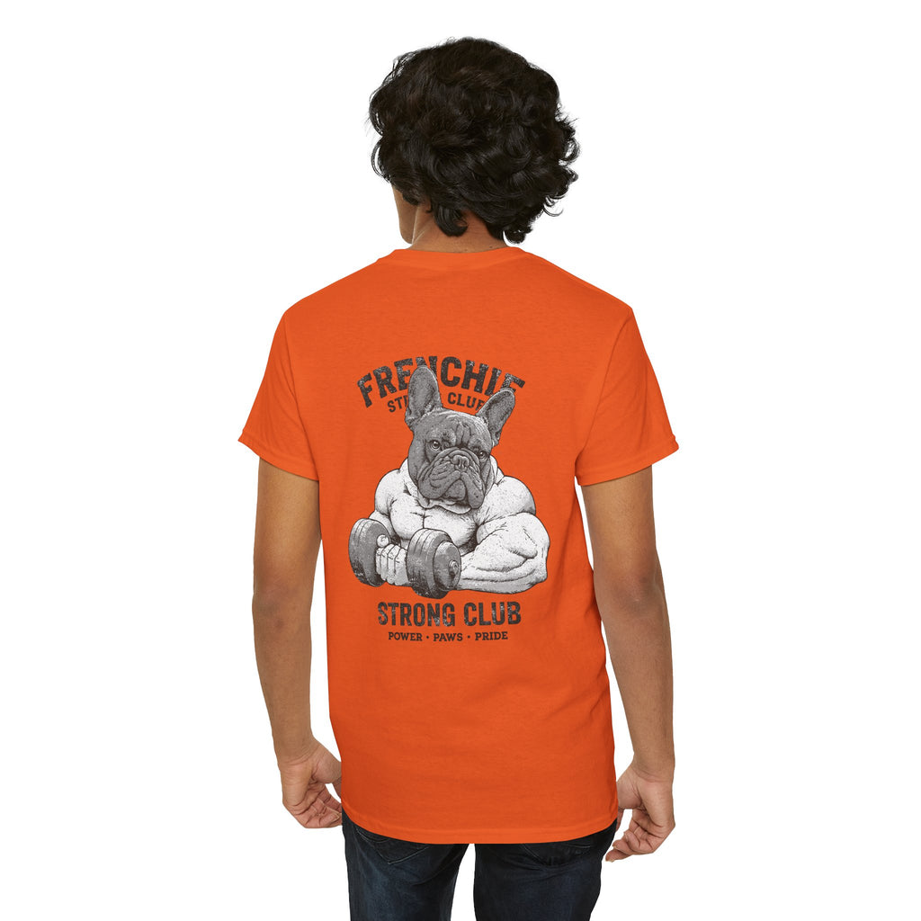Frenchie Strong Club Vintage Gym T-Shirt | TankPaw™