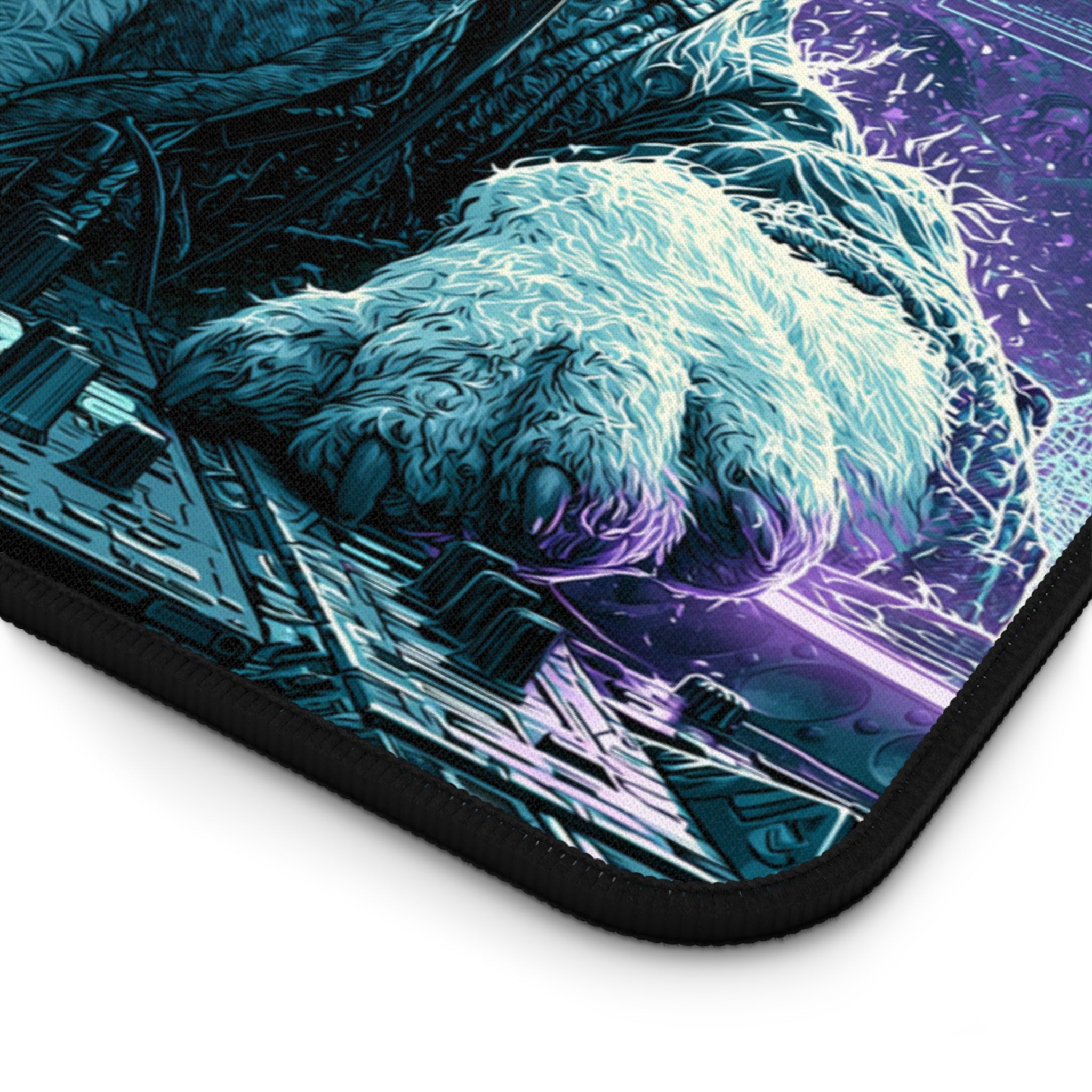 DJ French Bulldog Desk Mat – Gaming Mouse Pad for Music Lovers & Frenchie Fans