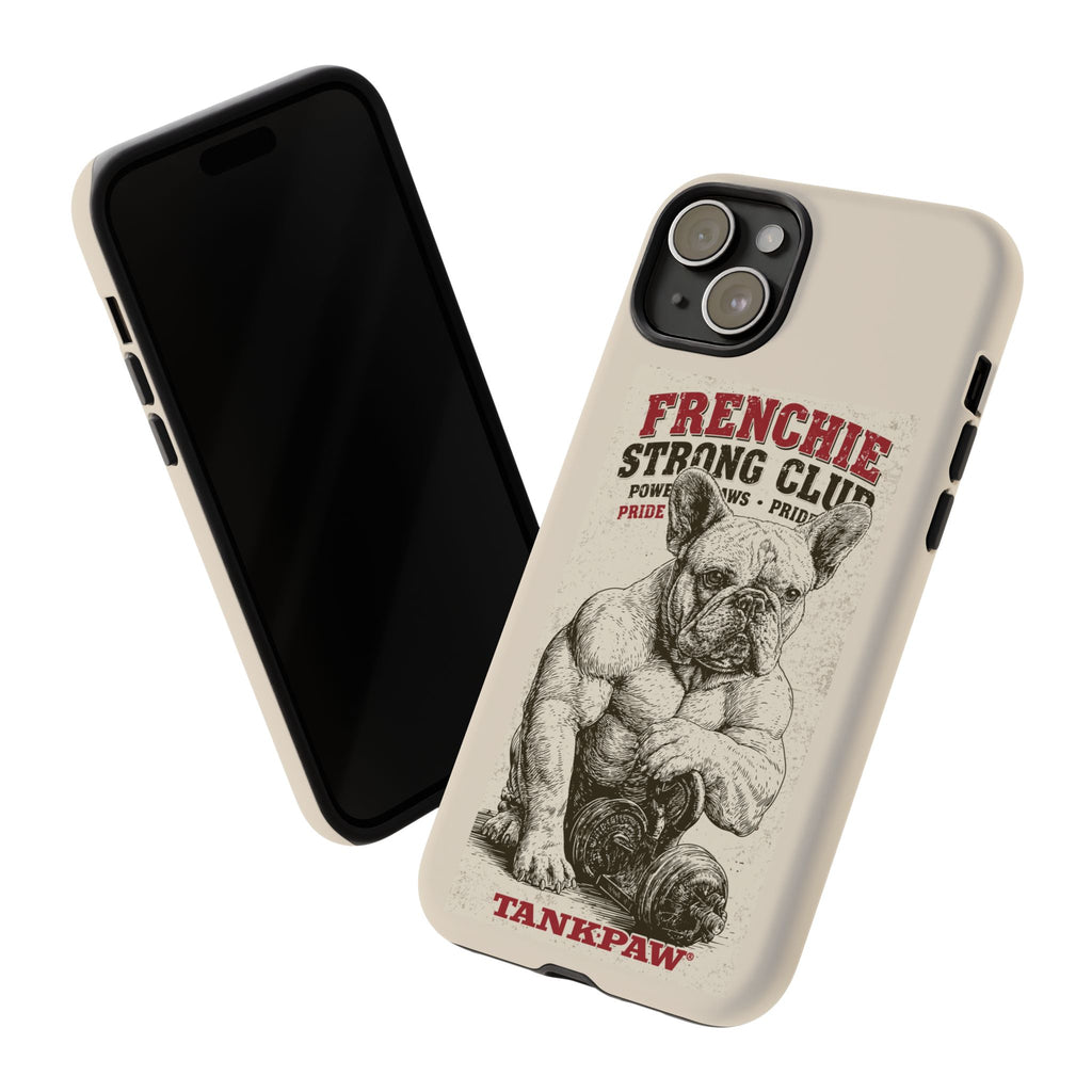 TankPaw® Frenchie Strong Club Premium Phone Case – Vintage French Bulldog Protective