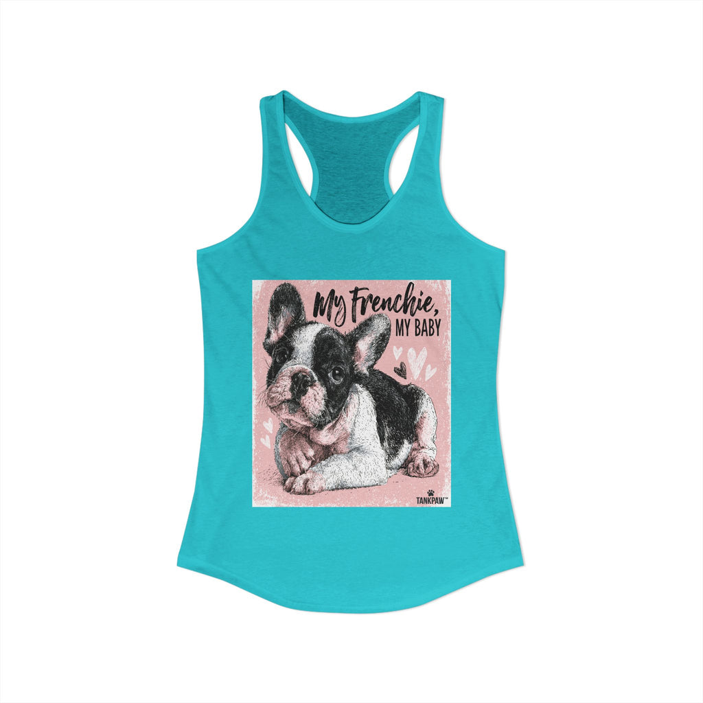 Frenchie Mom Women's Tank Top – French Bulldog Mom Sleeveless Shirt | Cute Dog Lover Gift | TankPawFrenchie Mom