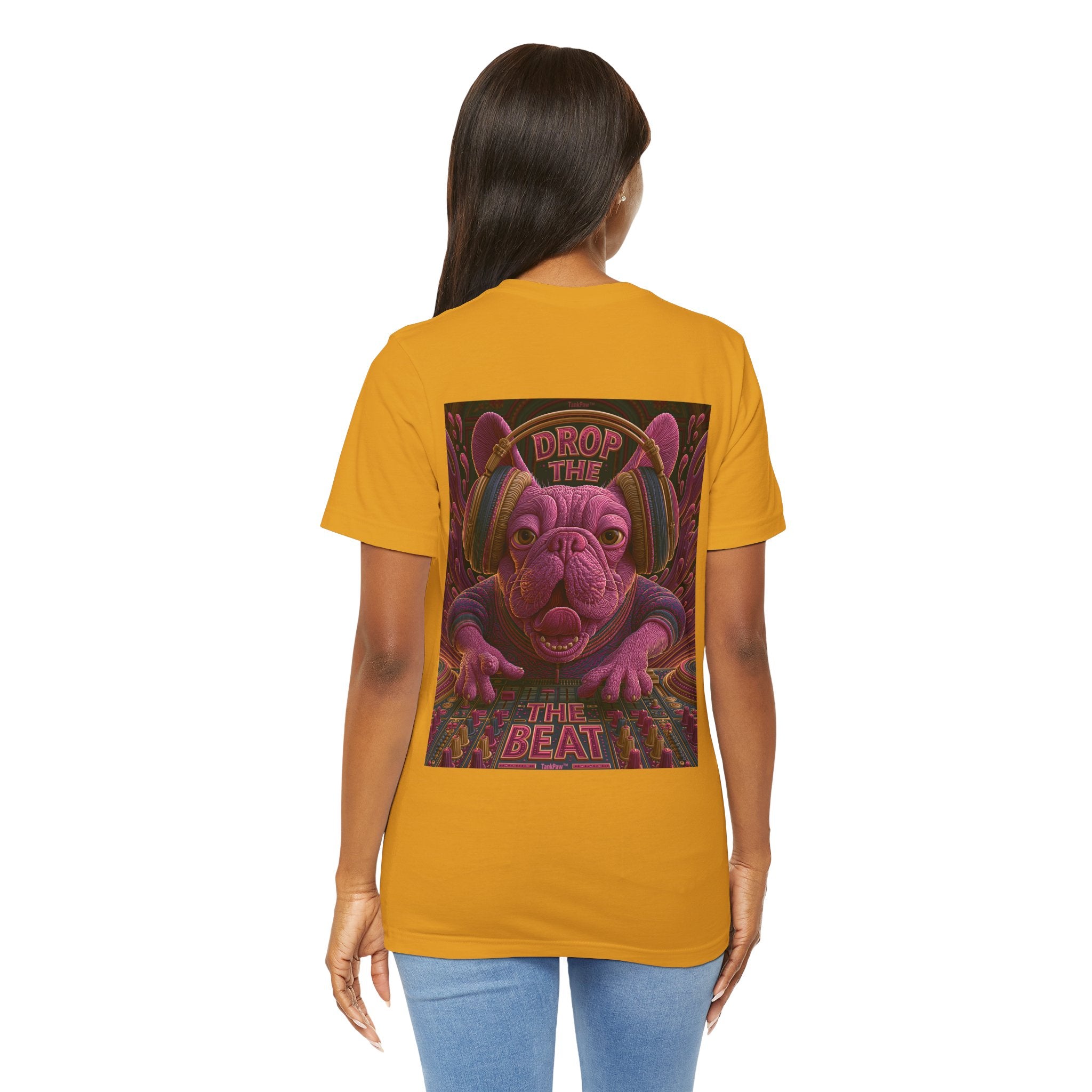 Electric French Bulldog T-Shirt – Neon DJ Dog Shirt for Music Lovers