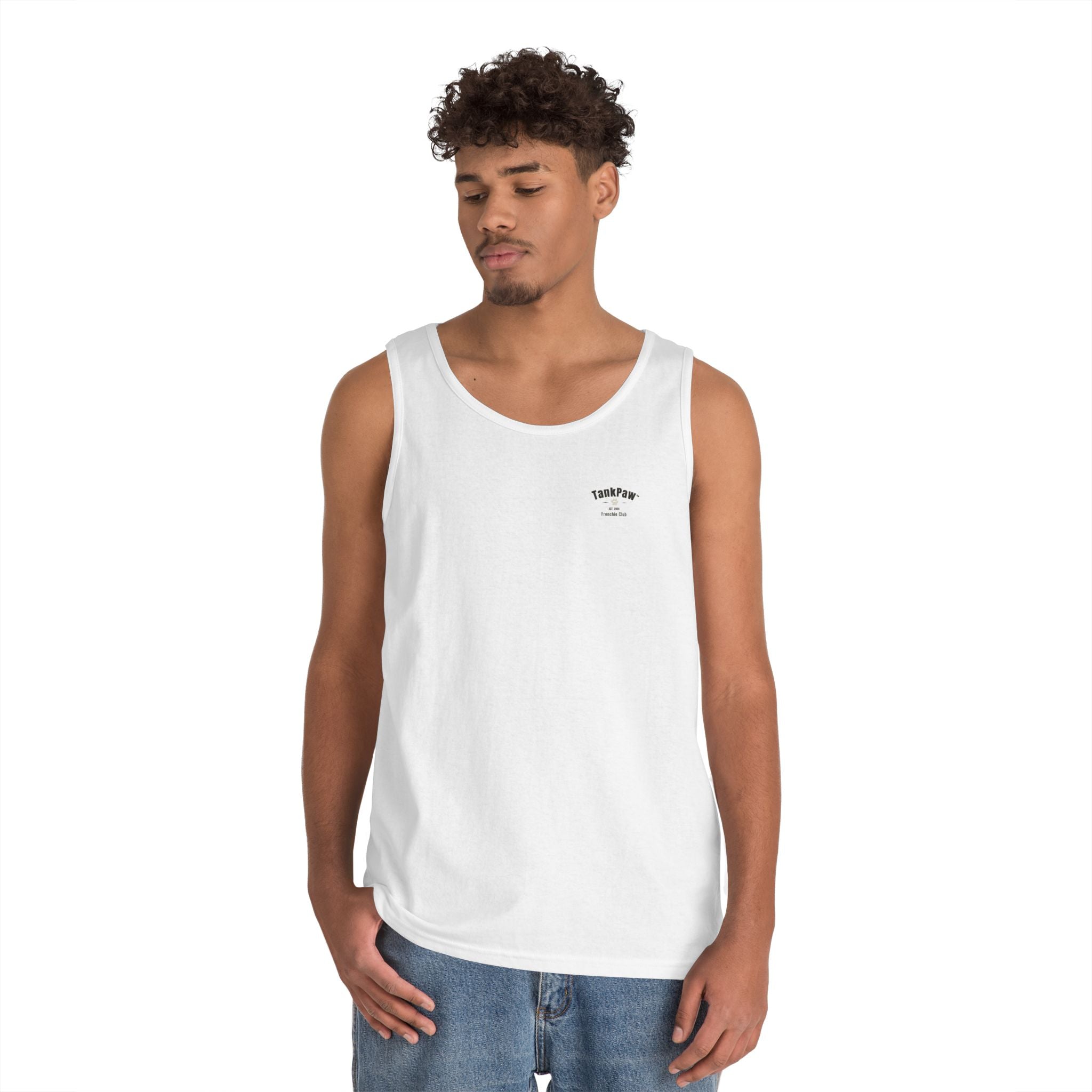 DJ Dog Tank Top - "Drop The Beat" Graphic Music Lover Tank