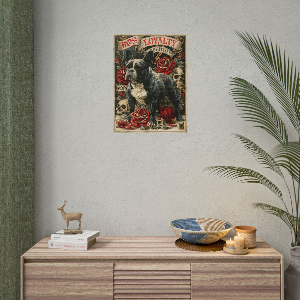 TankPaw® French Bulldog Wall Art Poster – Premium Vintage Frenchie Decor