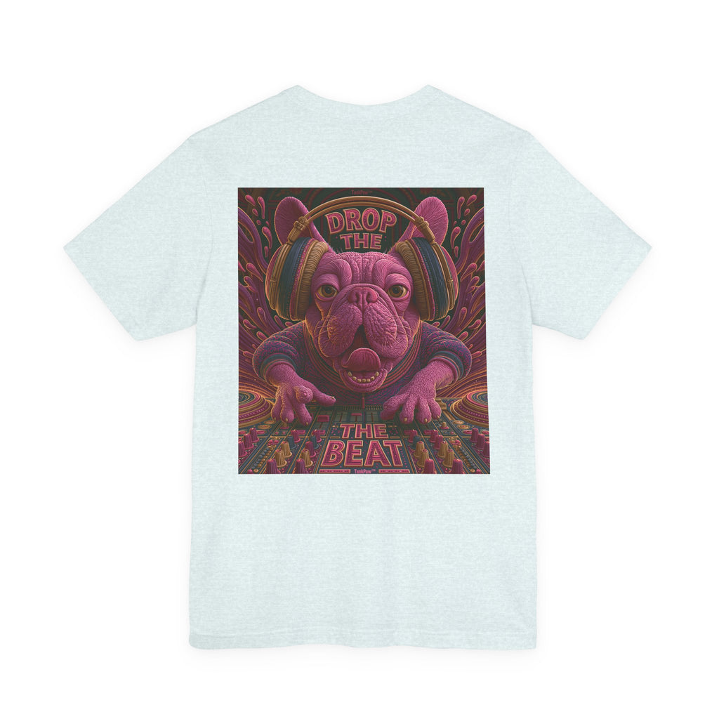 Electric French Bulldog T-Shirt – Neon DJ Dog Shirt for Music Lovers
