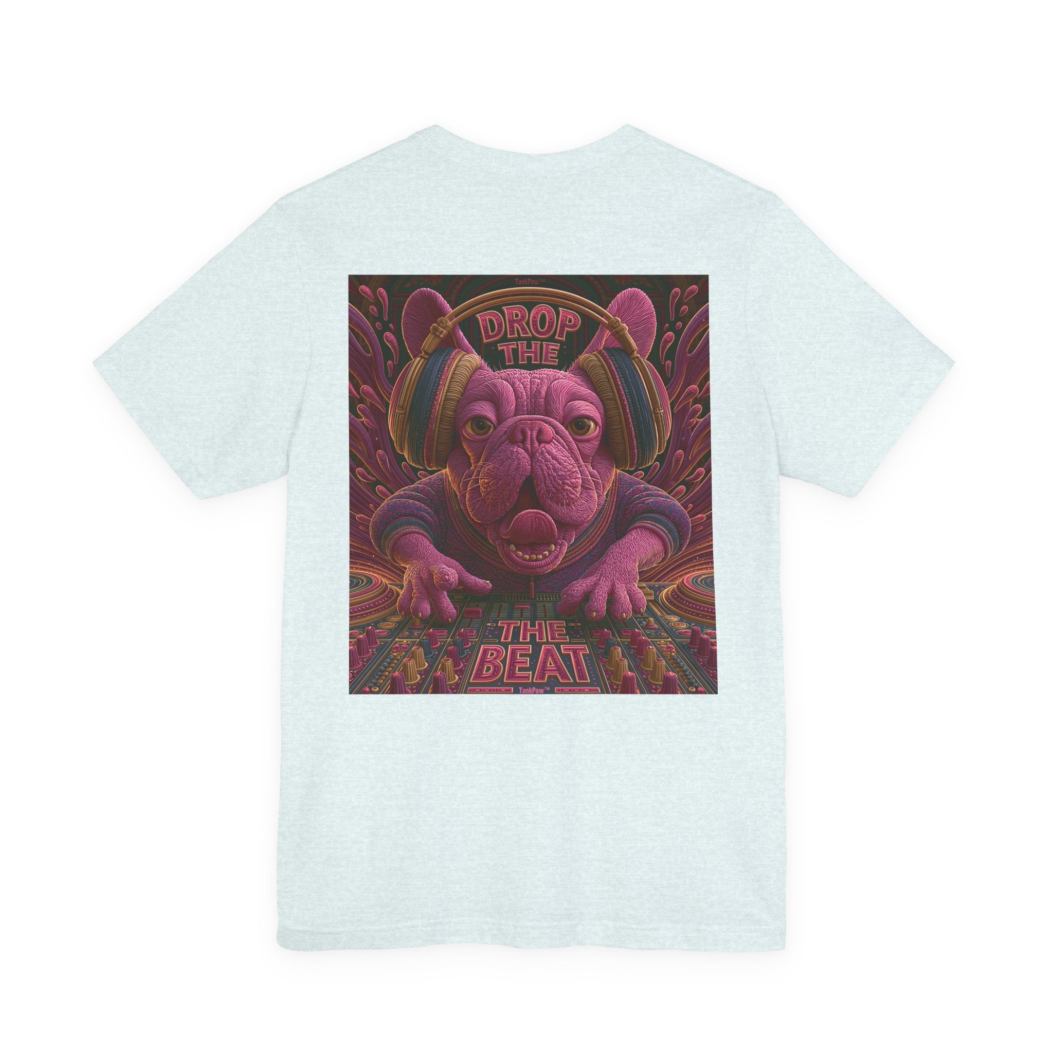 Electric French Bulldog T-Shirt – Neon DJ Dog Shirt for Music Lovers