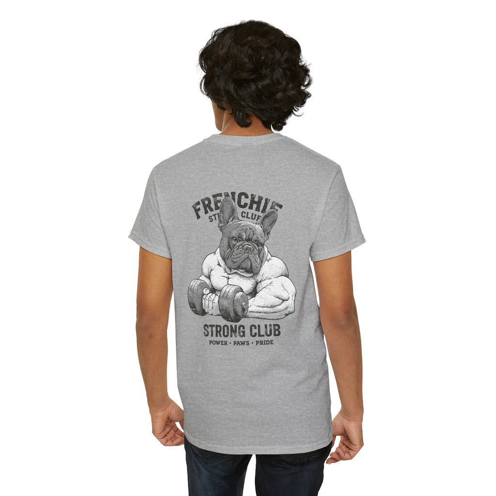 Frenchie Strong Club Vintage Gym T-Shirt | TankPaw™