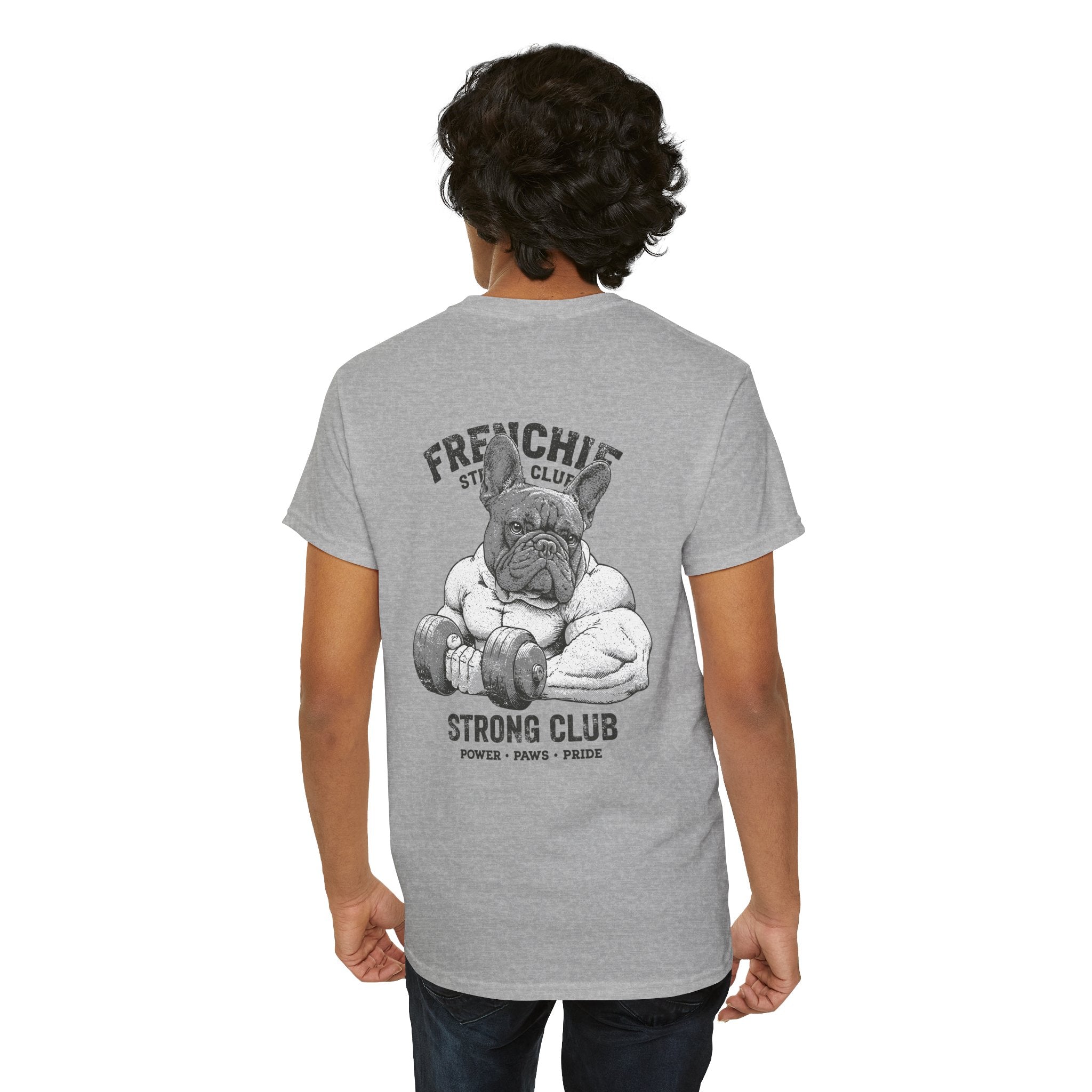 Frenchie Strong Club Vintage Gym T-Shirt | TankPaw™