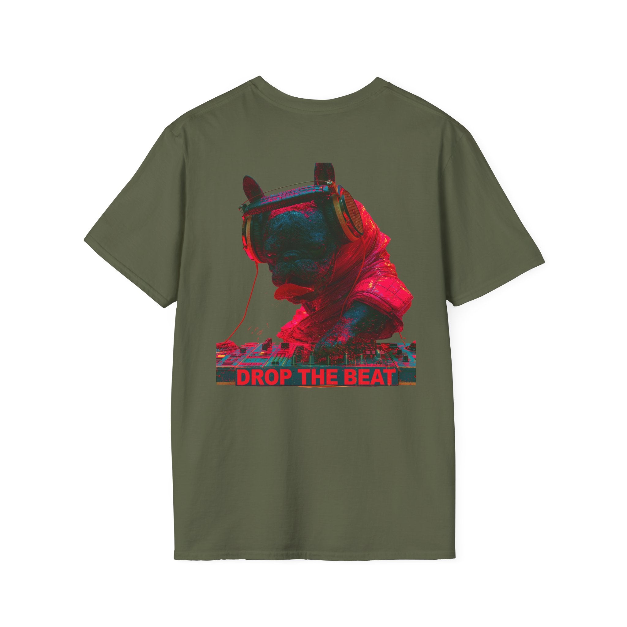 Frenchie Beats T-Shirt – DJ French Bulldog Music Festival Graphic Tee