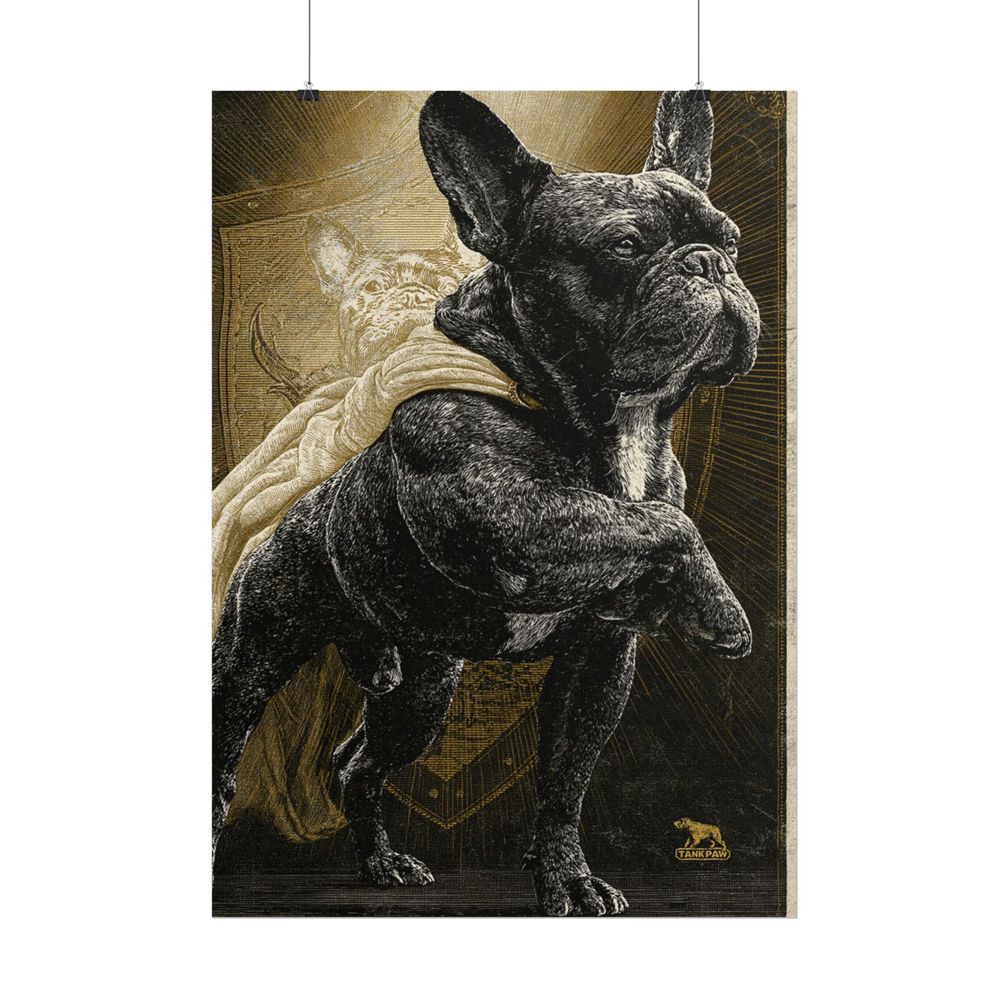 TankPaw® French Bulldog Wall Art Poster – Premium Vintage Frenchie Decor