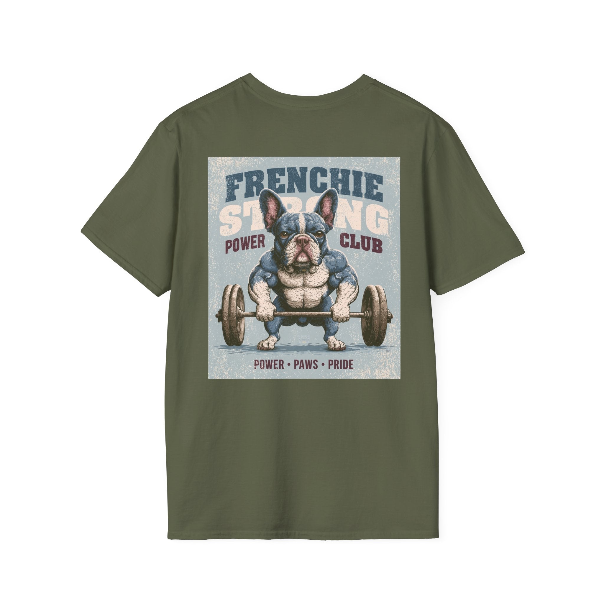 Muscle French Bulldog T-Shirt – Strong Frenchie Workout Shirt for Dog Lovers