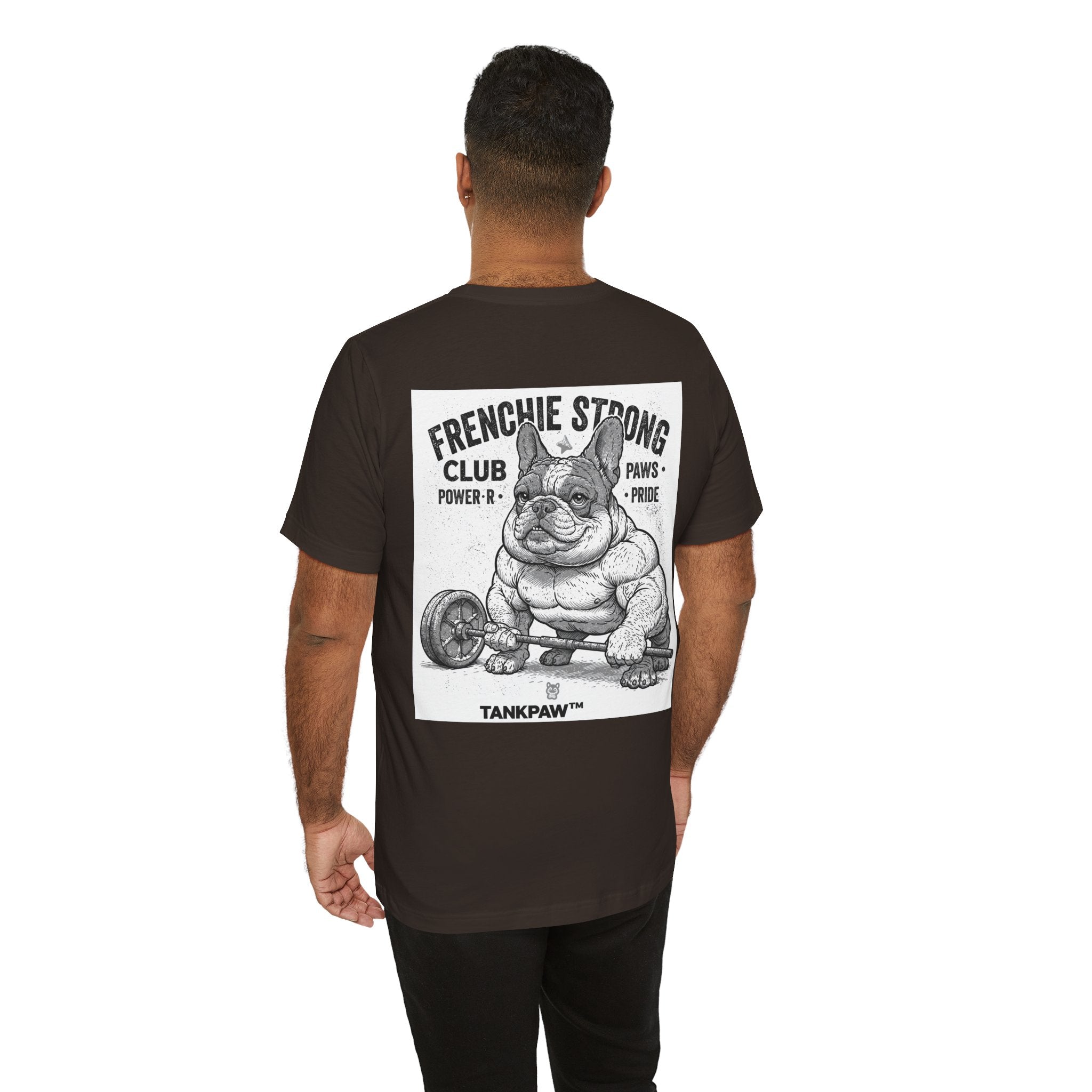 Strong Frenchie Club T-Shirt – Muscular French Bulldog Shirt for Pet Lovers
