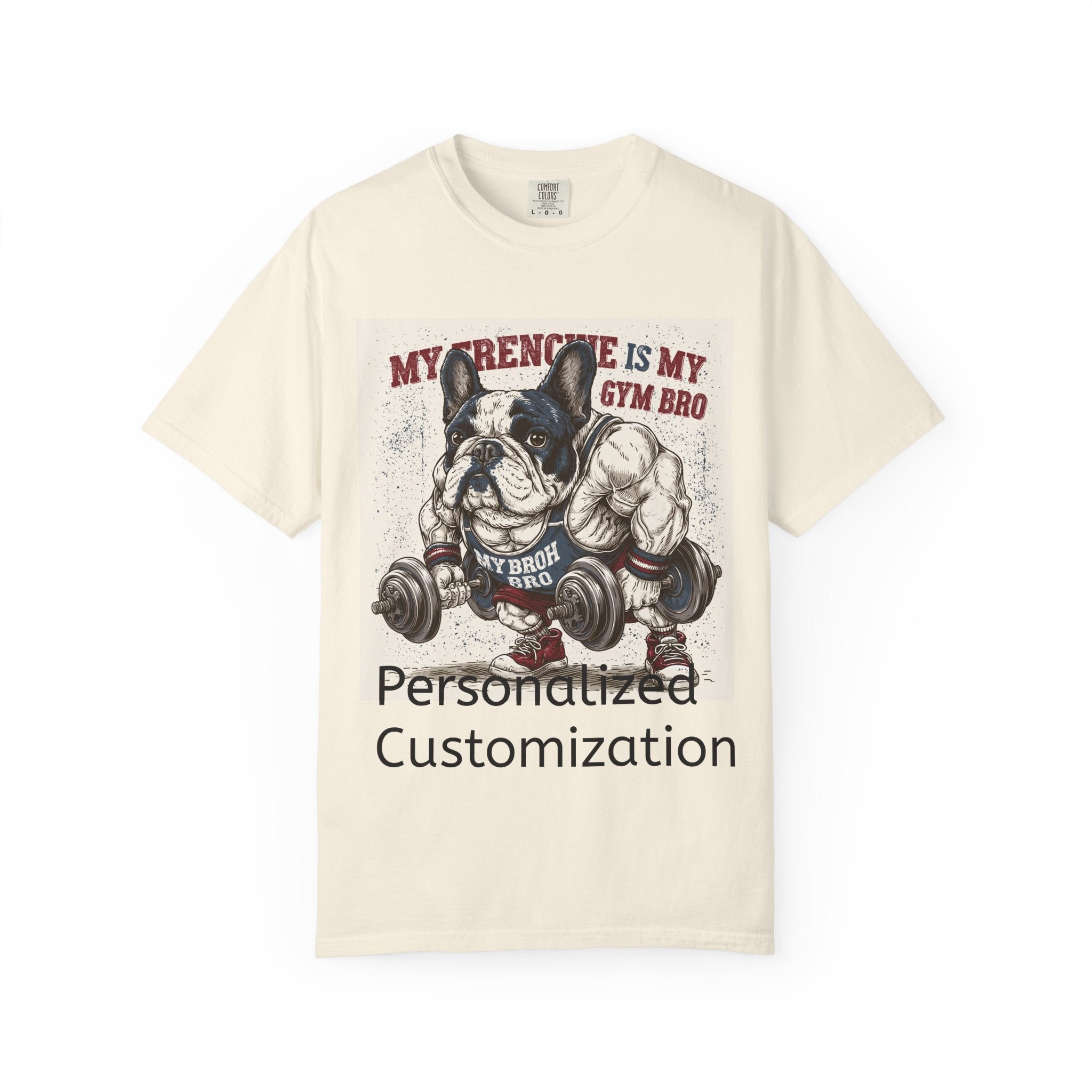 Personalized French Bulldog T-Shirt | Custom Frenchie Name Graphic Tee for Dog Lovers
