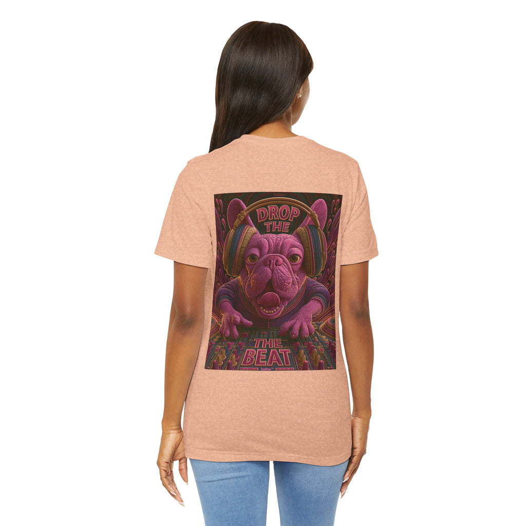 Electric French Bulldog T-Shirt – Neon DJ Dog Shirt for Music Lovers