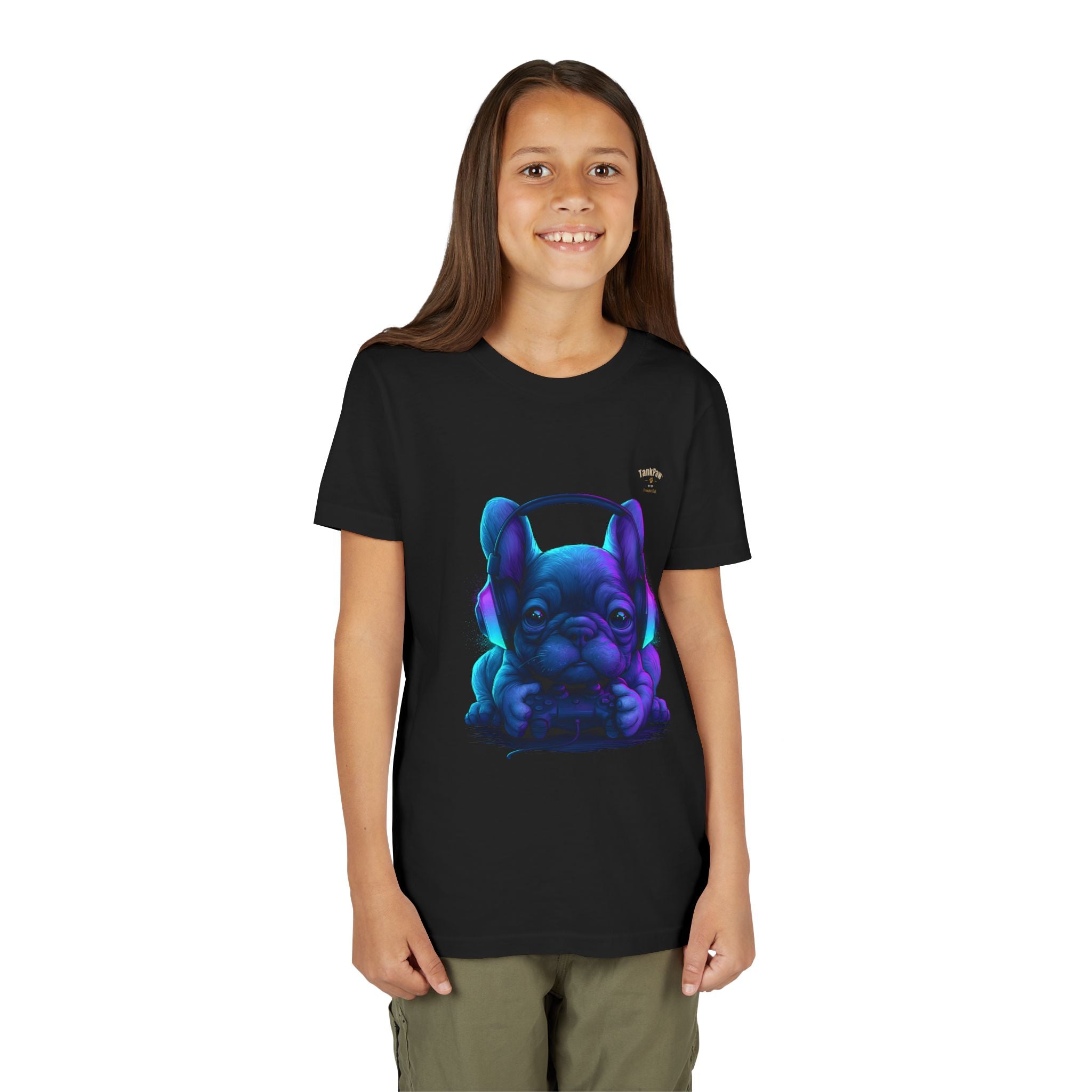 Youth French Bulldog Graphic T-Shirt – Cool Frenchie Tee for Kids & Teens
