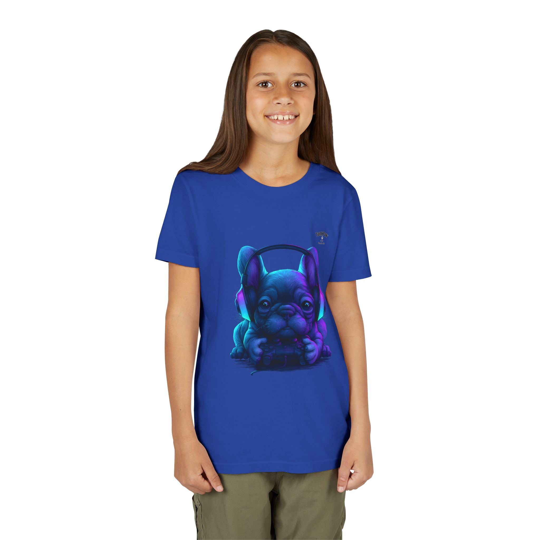 Youth French Bulldog Graphic T-Shirt – Cool Frenchie Tee for Kids & Teens