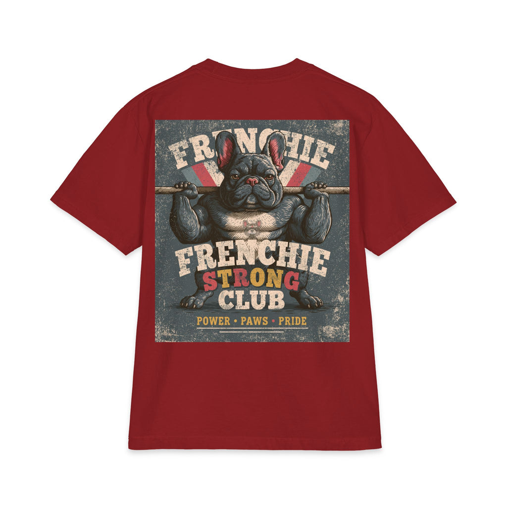 Frenchie Gains T-Shirt – Funny Muscle Dog Workout Shirt