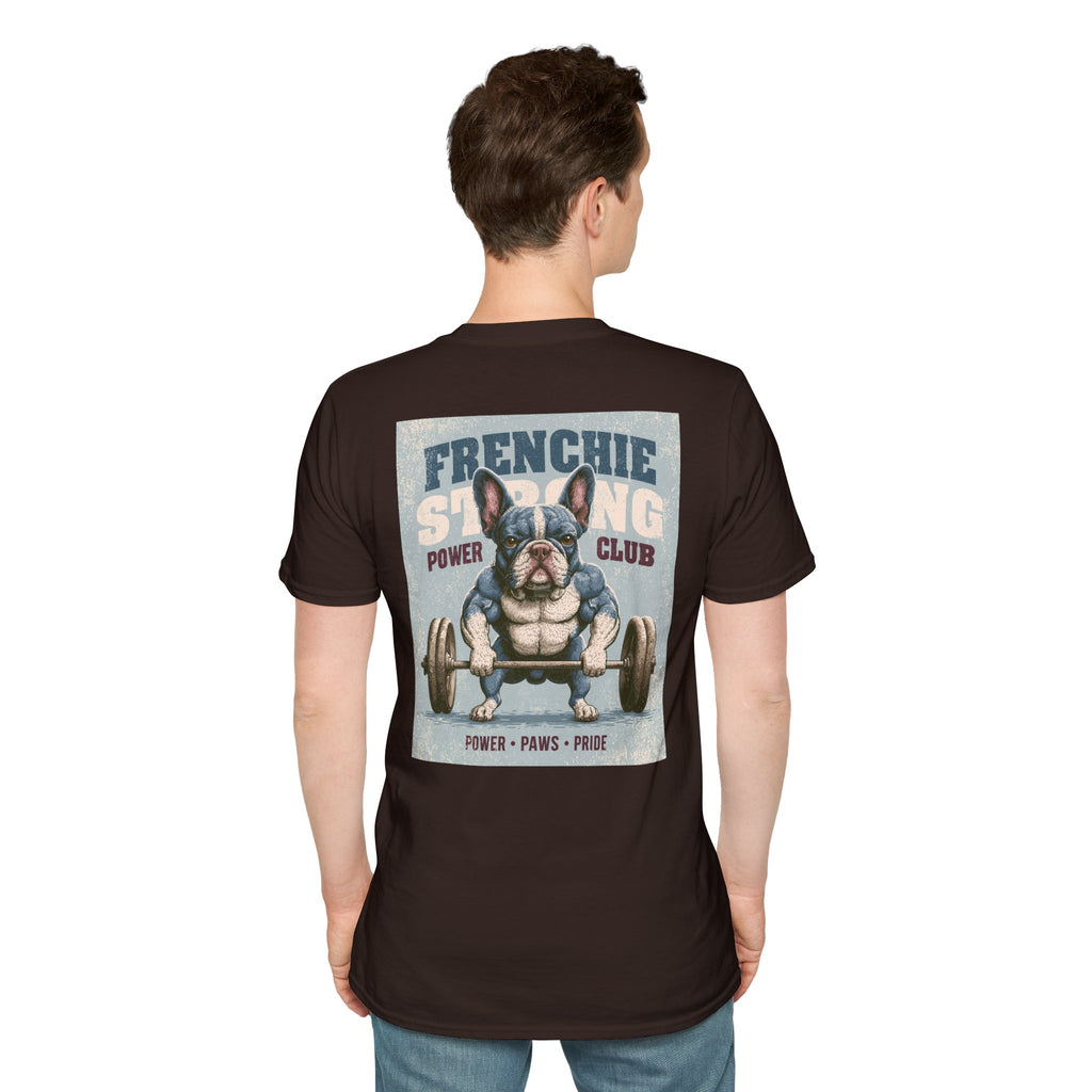 Muscle French Bulldog T-Shirt – Strong Frenchie Workout Shirt for Dog Lovers