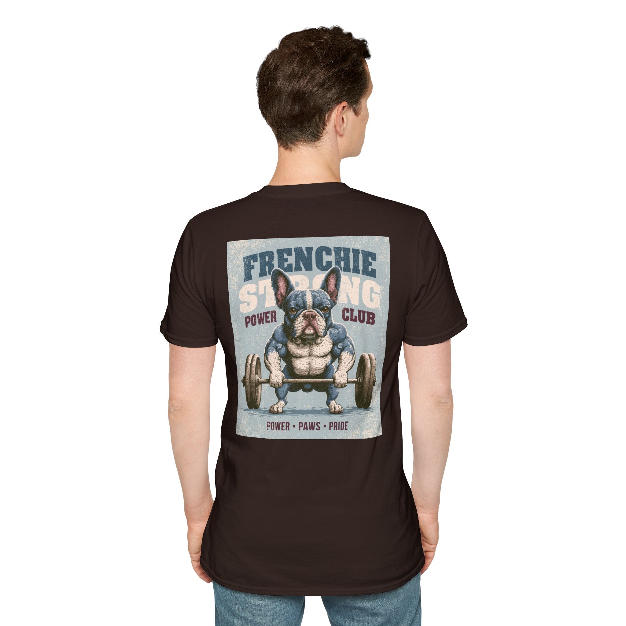 Muscle French Bulldog T-Shirt – Strong Frenchie Workout Shirt for Dog Lovers