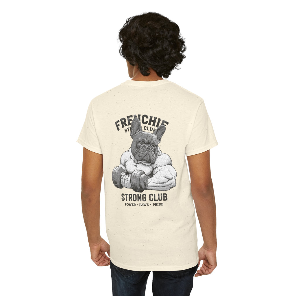 Frenchie Strong Club Vintage Gym T-Shirt | TankPaw™