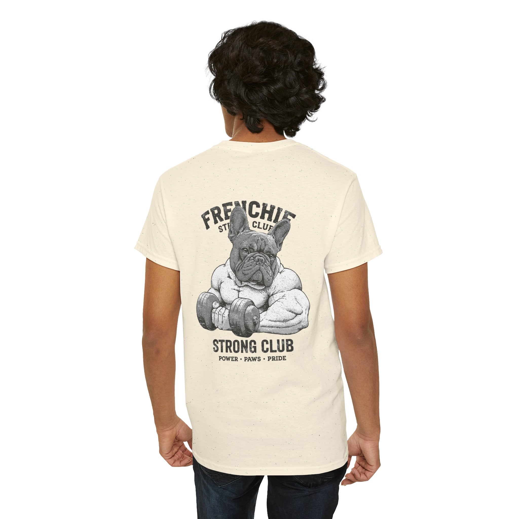 Frenchie Strong Club Vintage Gym T-Shirt | TankPaw™