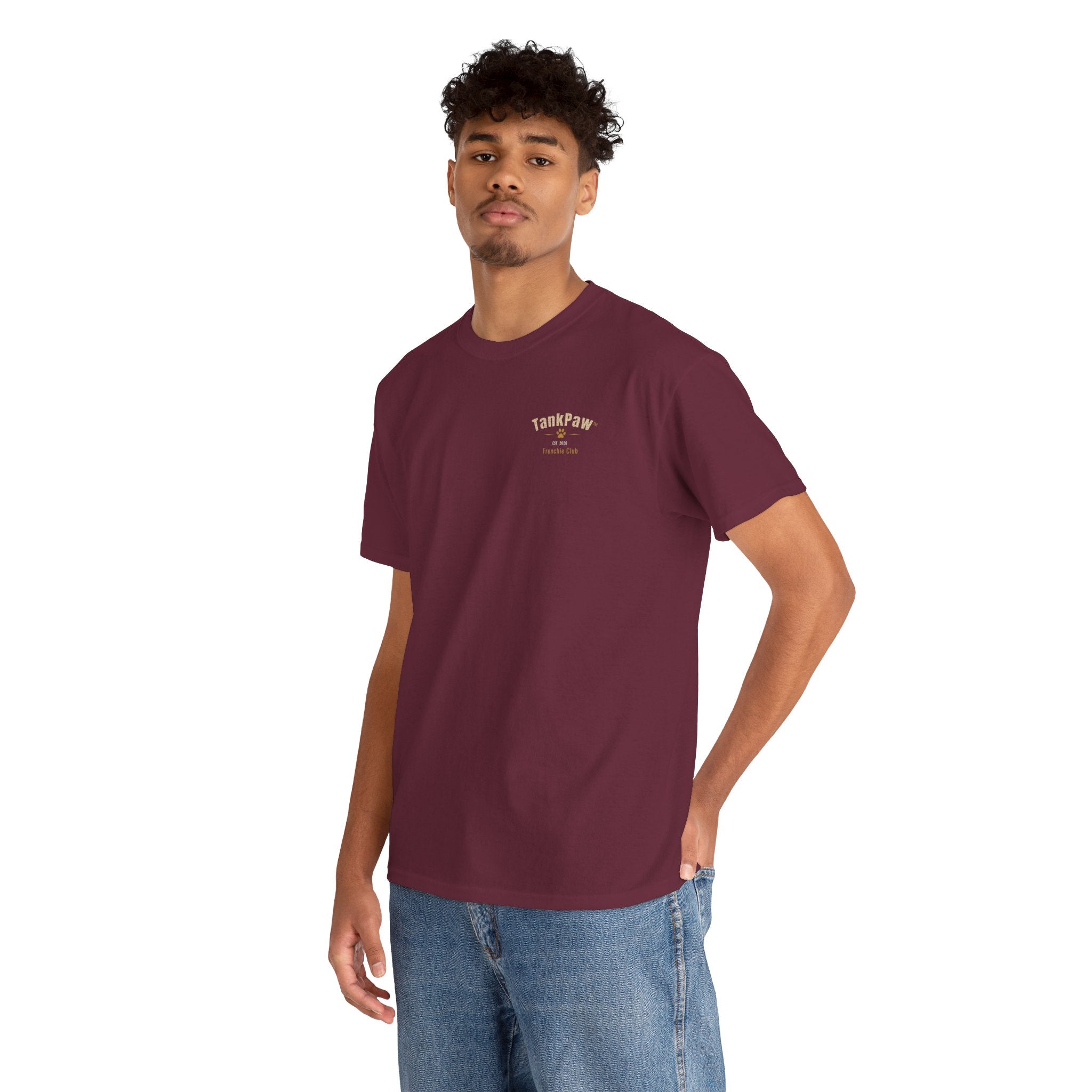 Frenchie Strong Club Vintage Gym T-Shirt | TankPaw™