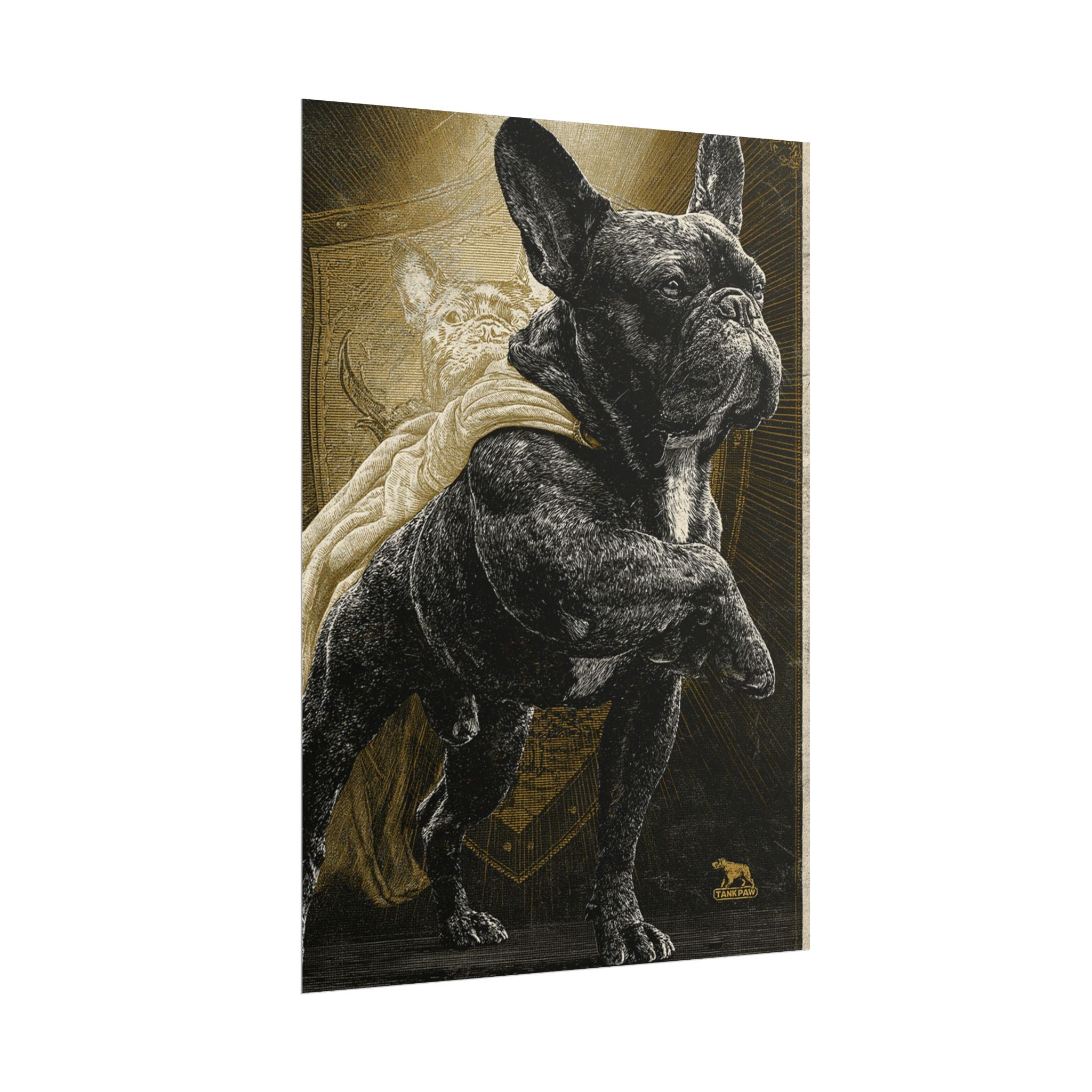 TankPaw® French Bulldog Wall Art Poster – Premium Vintage Frenchie Decor