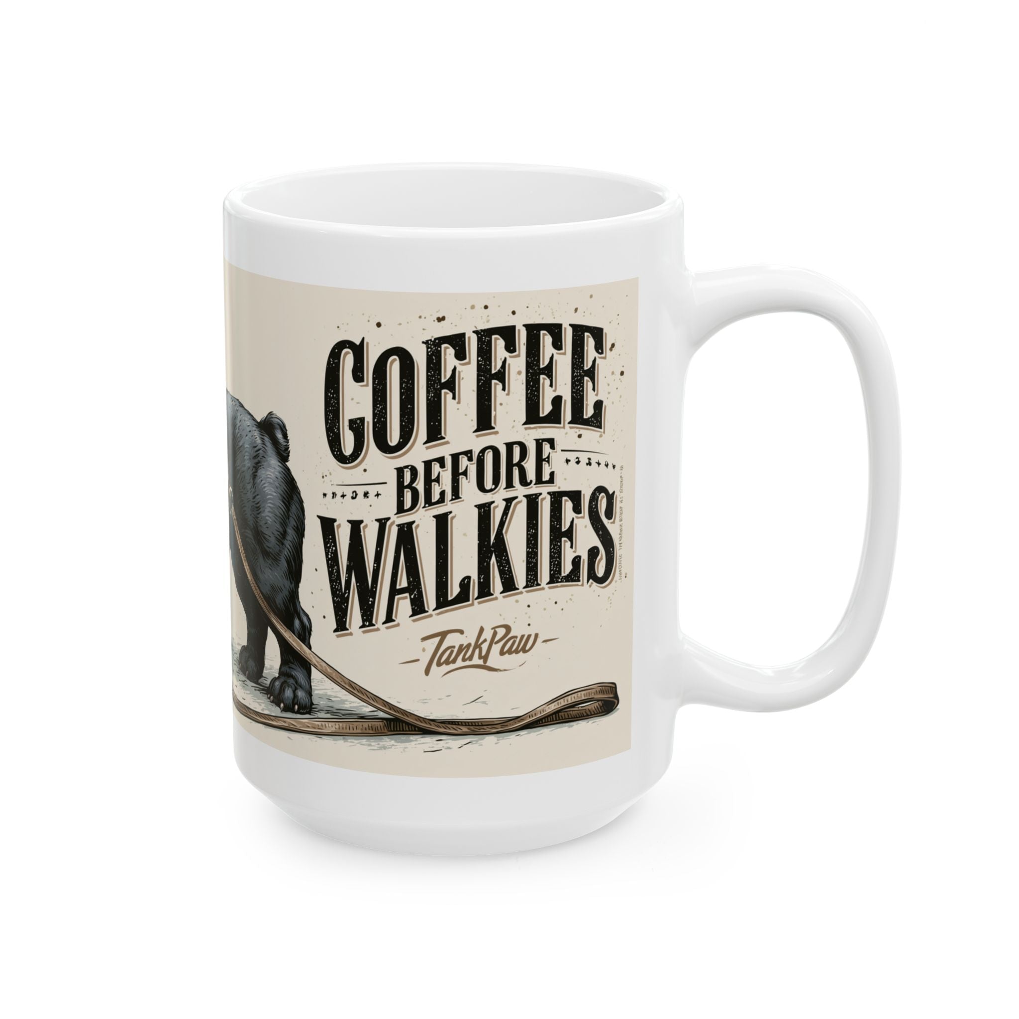 Frenchie Strong Club Coffee Mug | Vintage French Bulldog Ceramic Mug – TankPaw® (11oz/15oz)